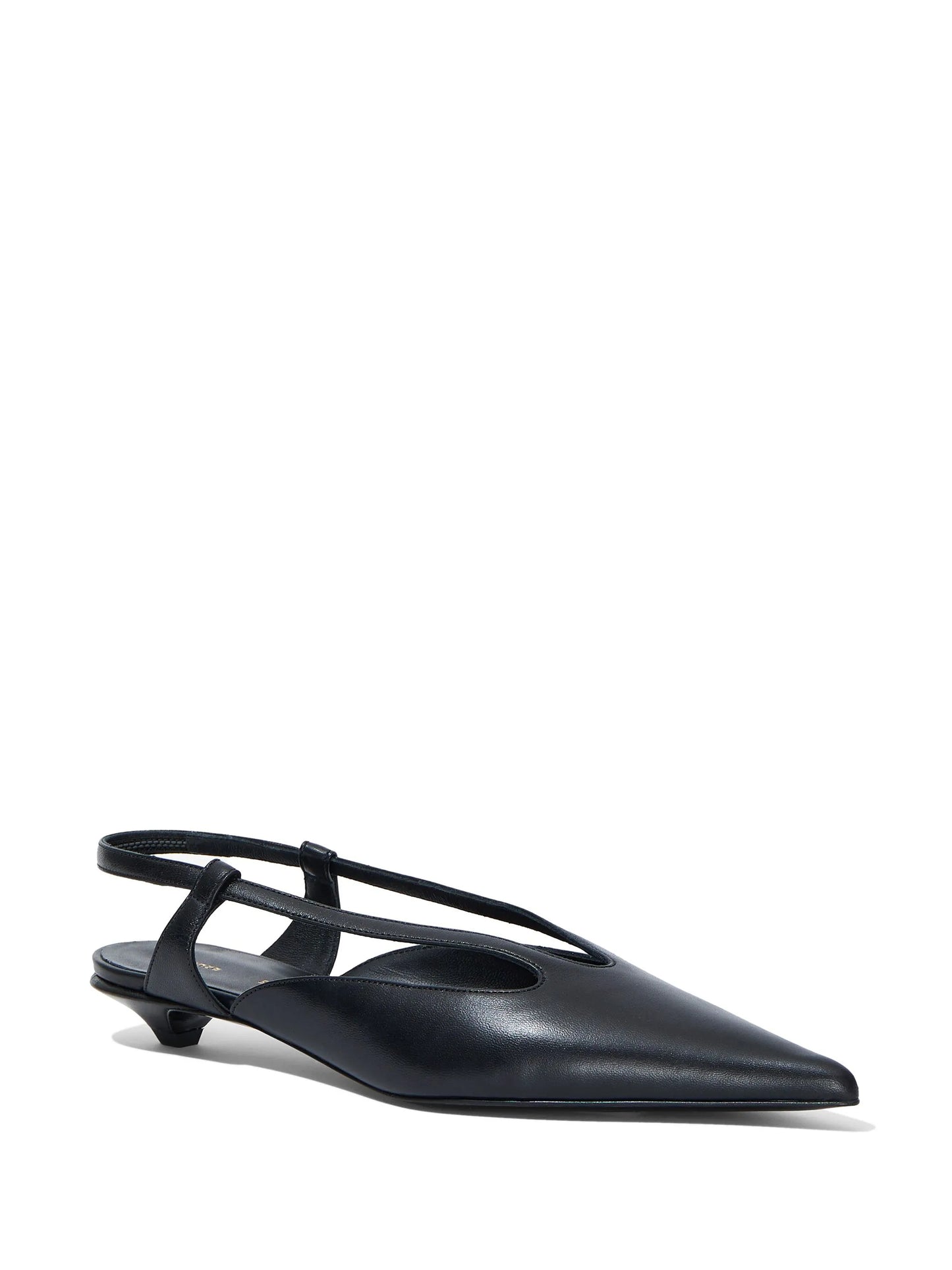 pointed-toe slingback pumps