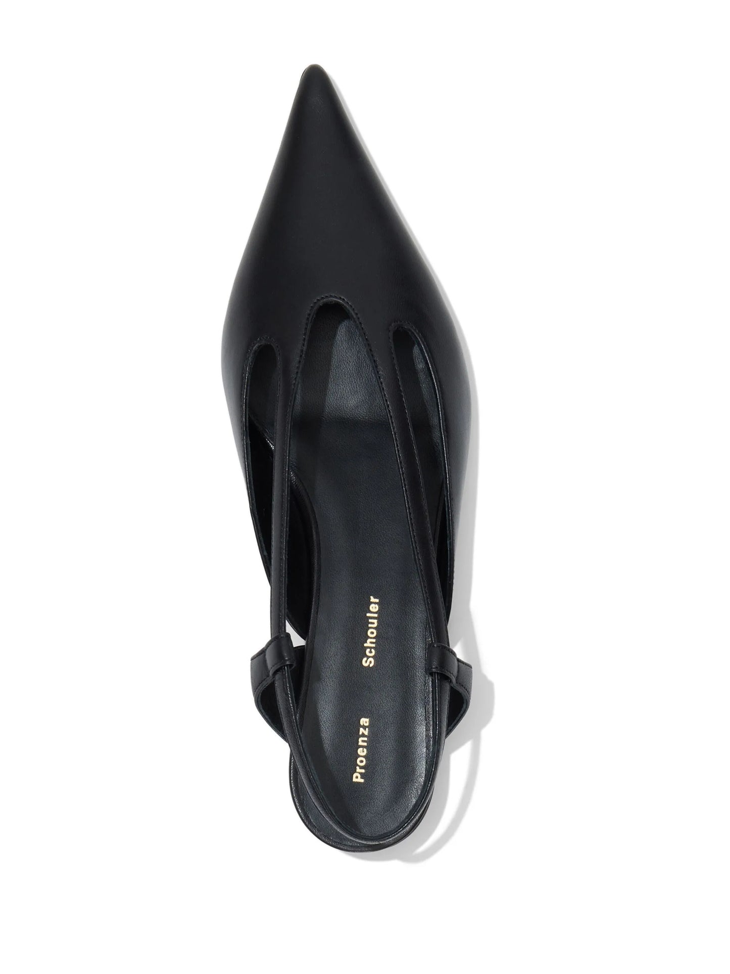 pointed-toe slingback pumps
