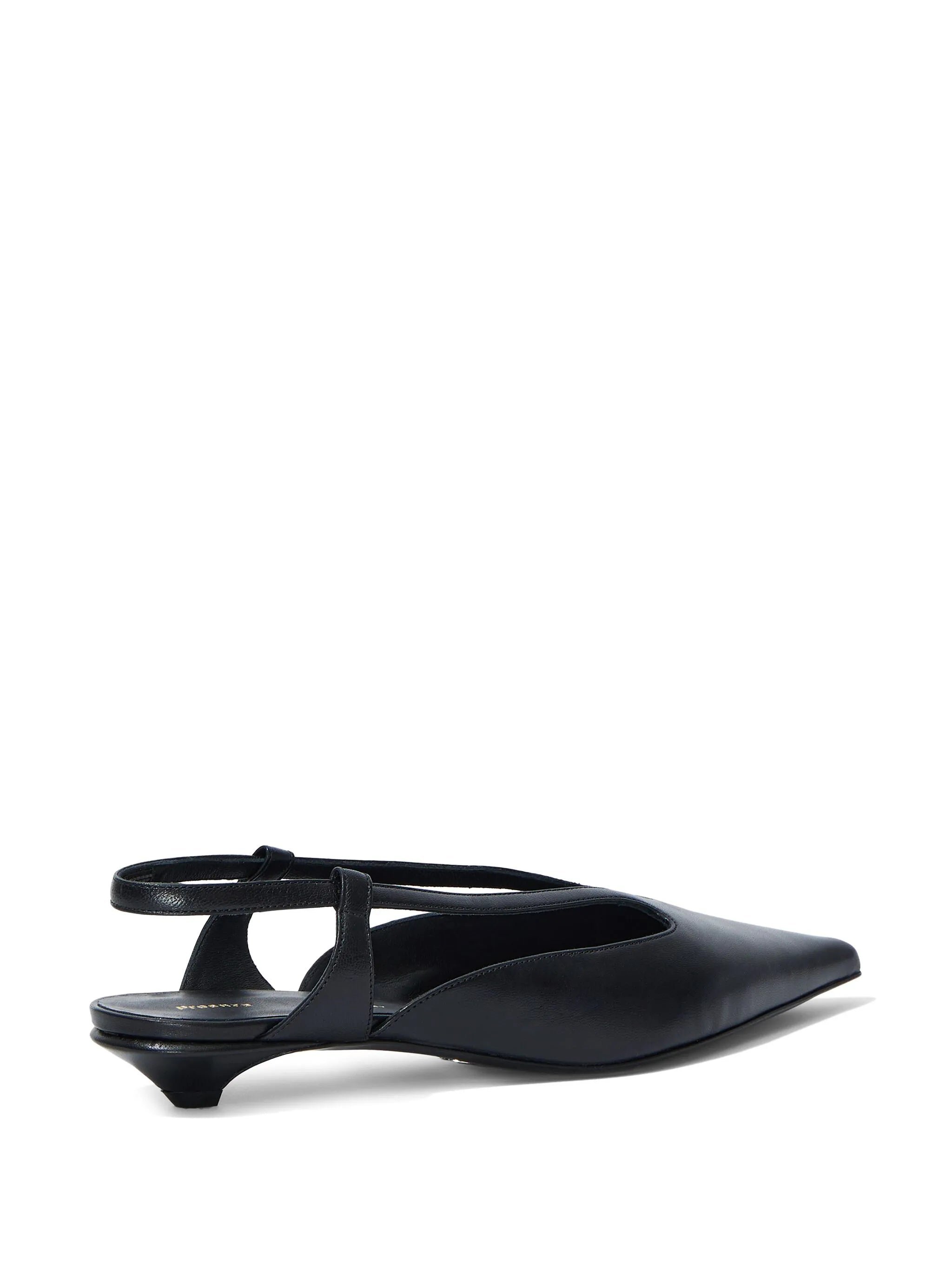 pointed-toe slingback pumps