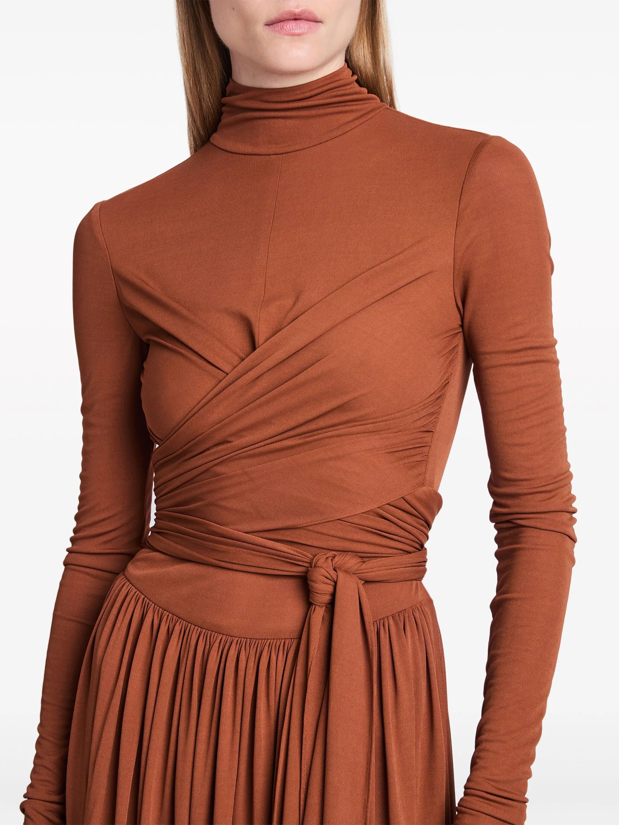 Meret tie-detail maxi dress