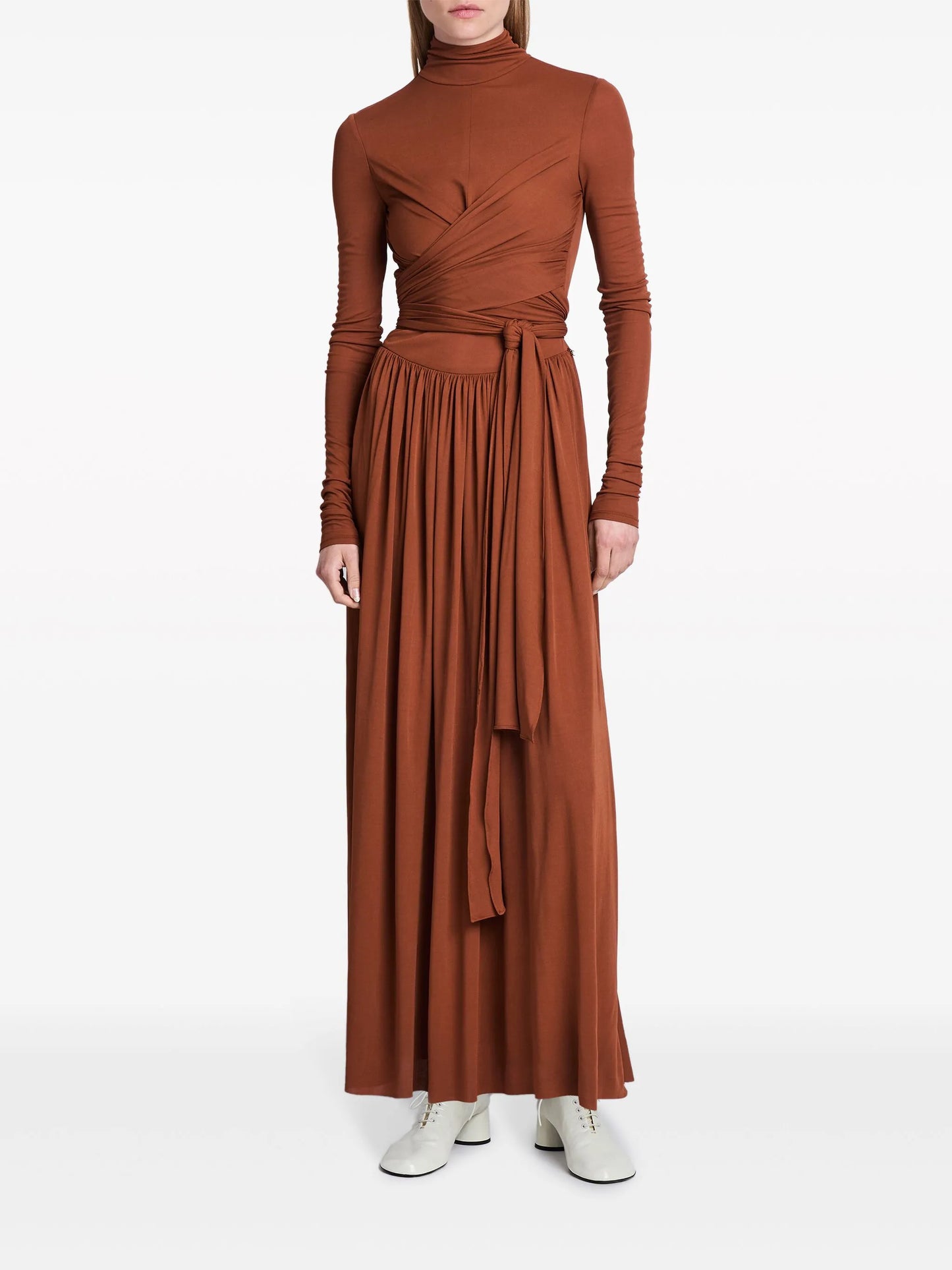 Meret tie-detail maxi dress