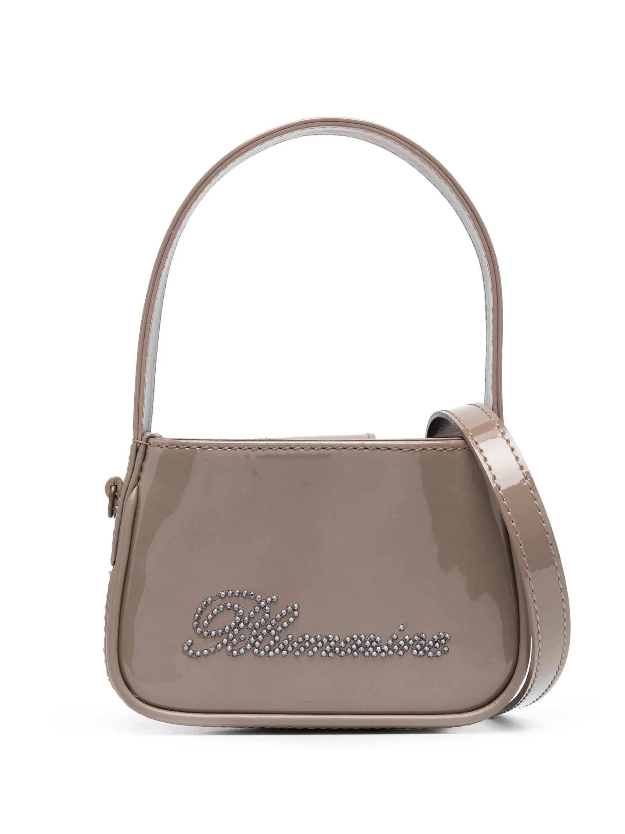 crystal-embellished logo mini bag