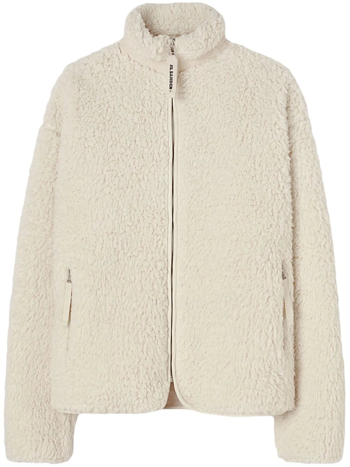 faux-shearling zipped cardigan