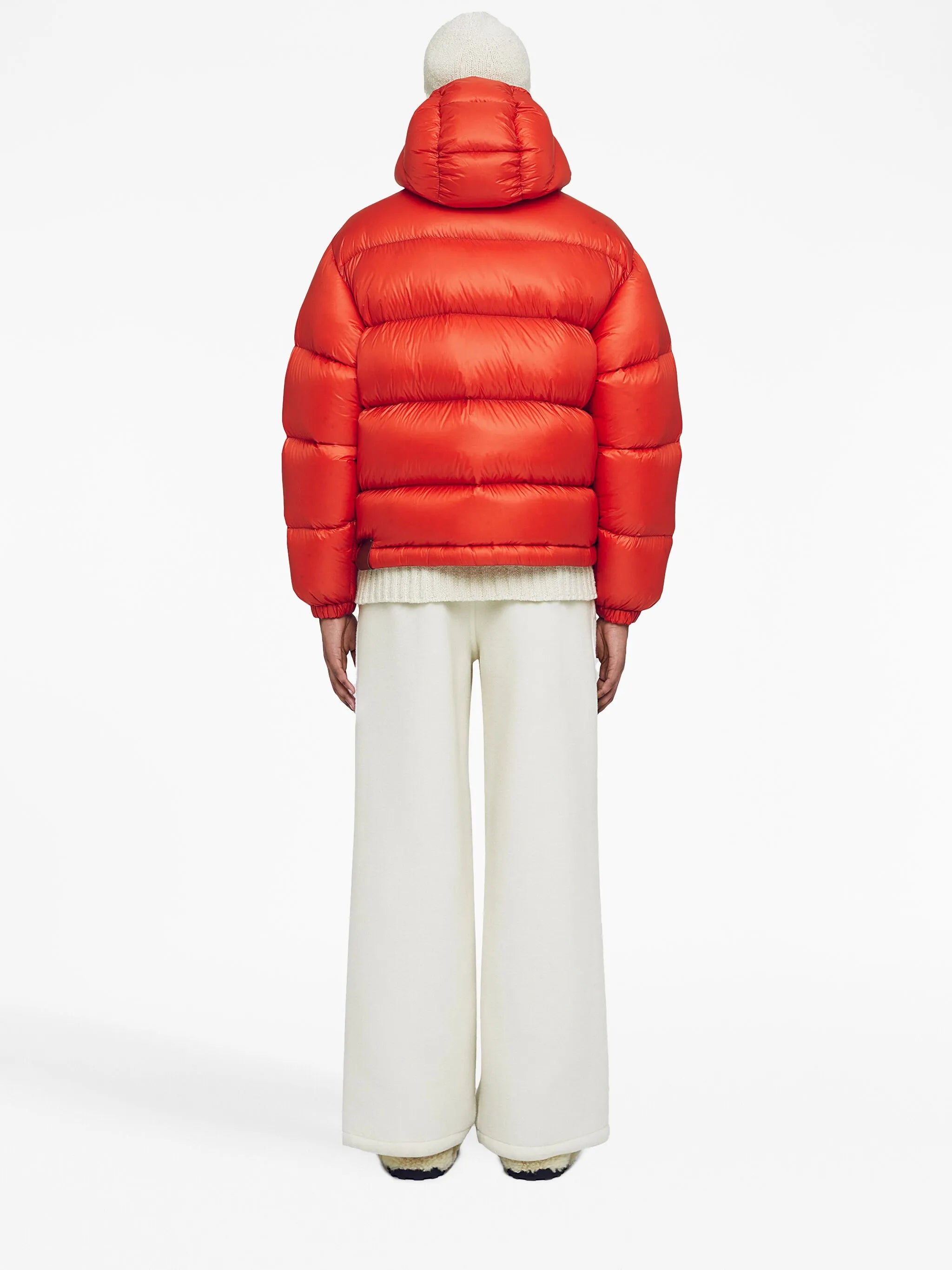 long-sleeve padded hooded jacket