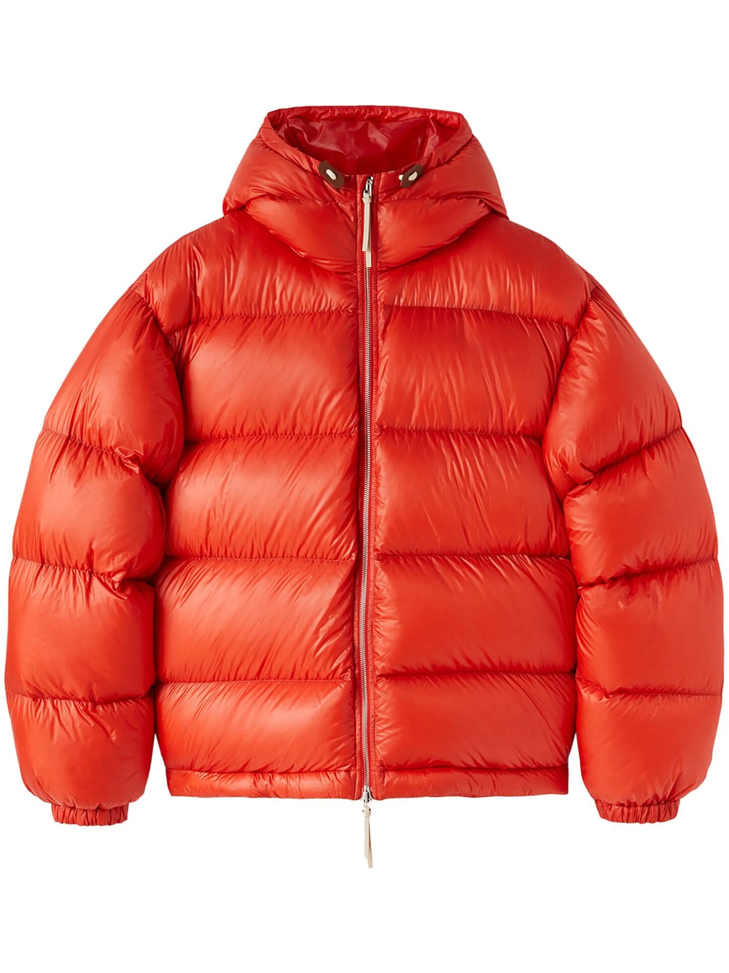 long-sleeve padded hooded jacket