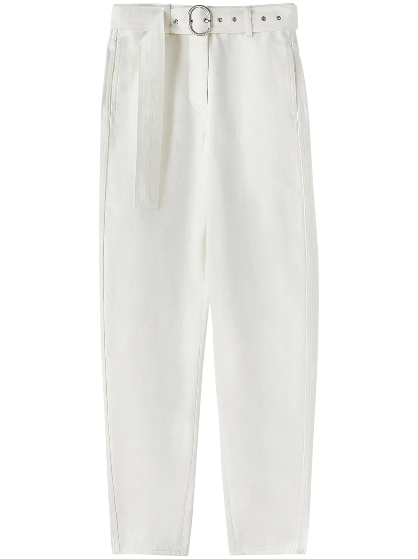 high-waisted wide-leg jeans