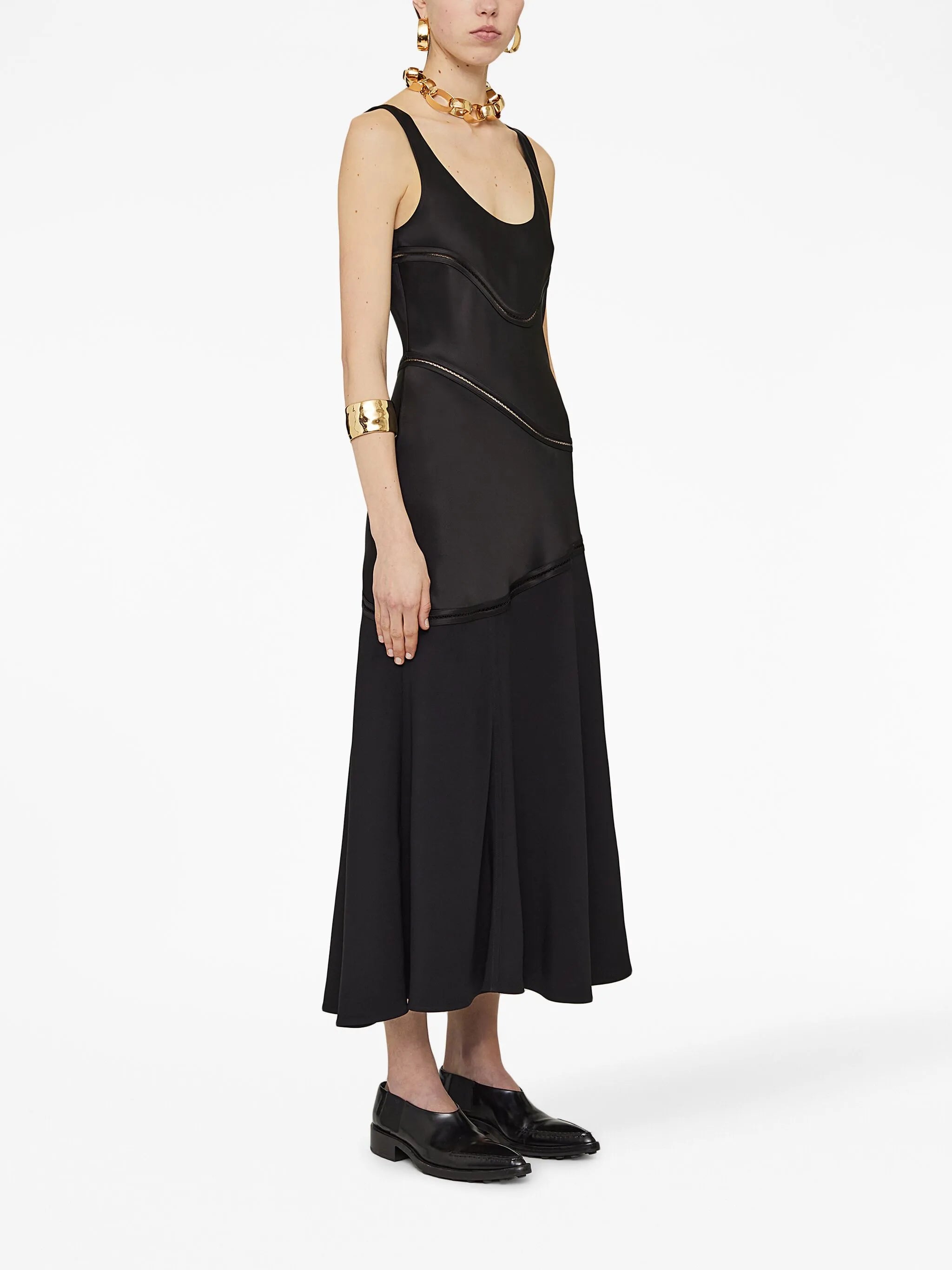 panelled sleeveless dress
