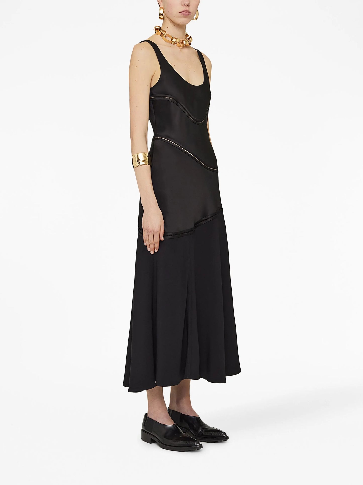 panelled sleeveless dress