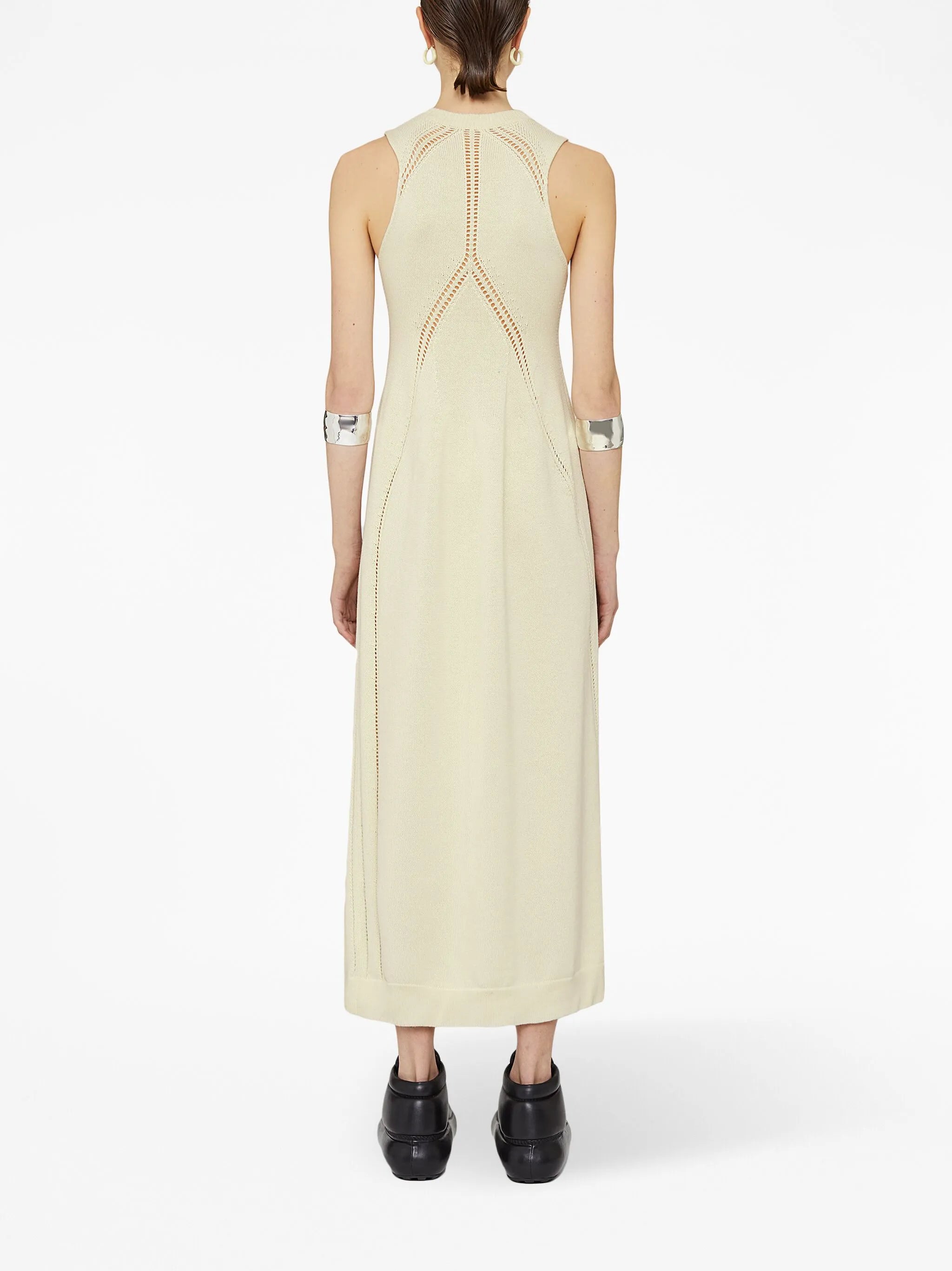 cut-out sleeveless midi dress