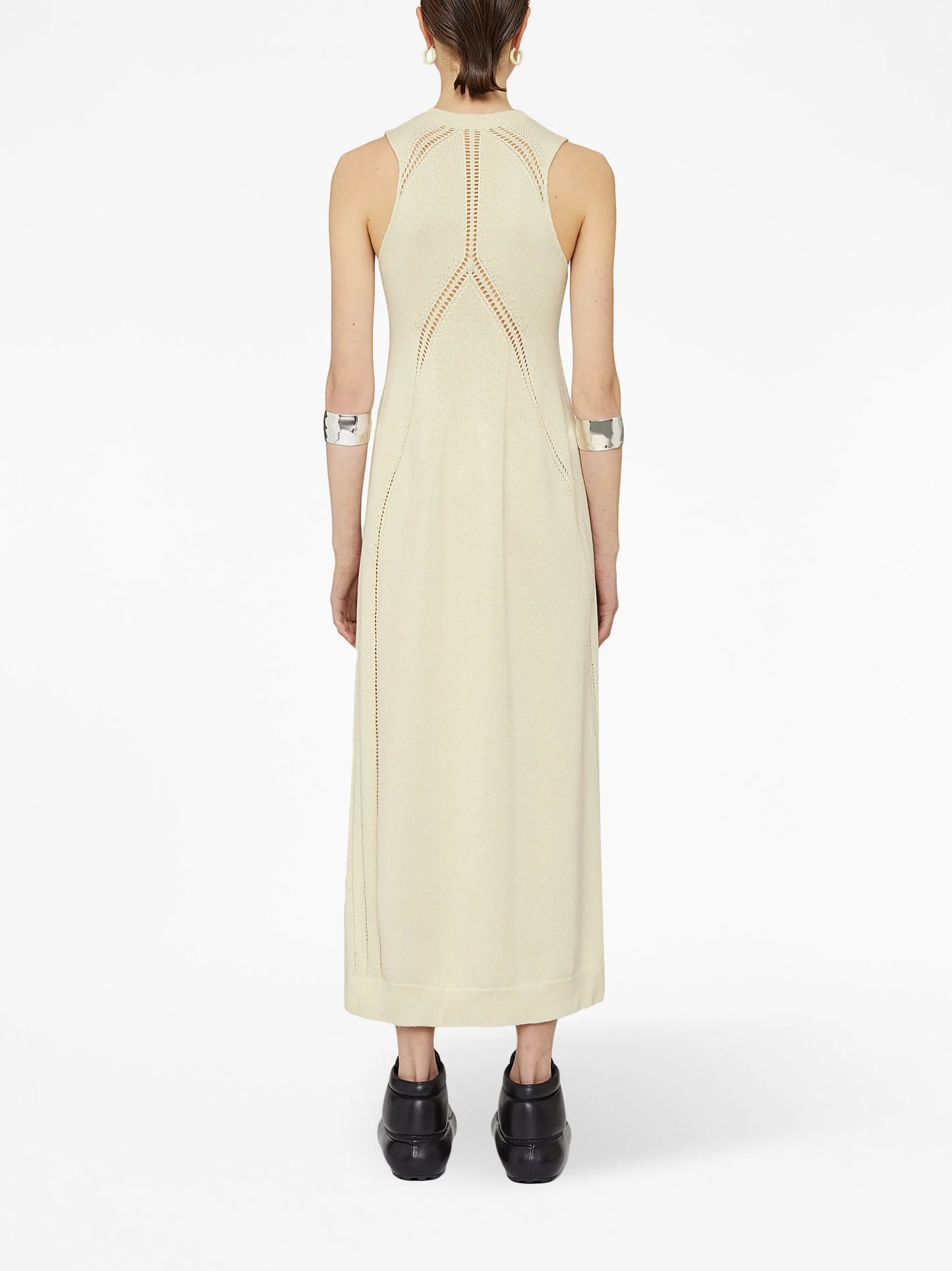 cut-out sleeveless midi dress