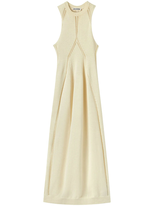 cut-out sleeveless midi dress