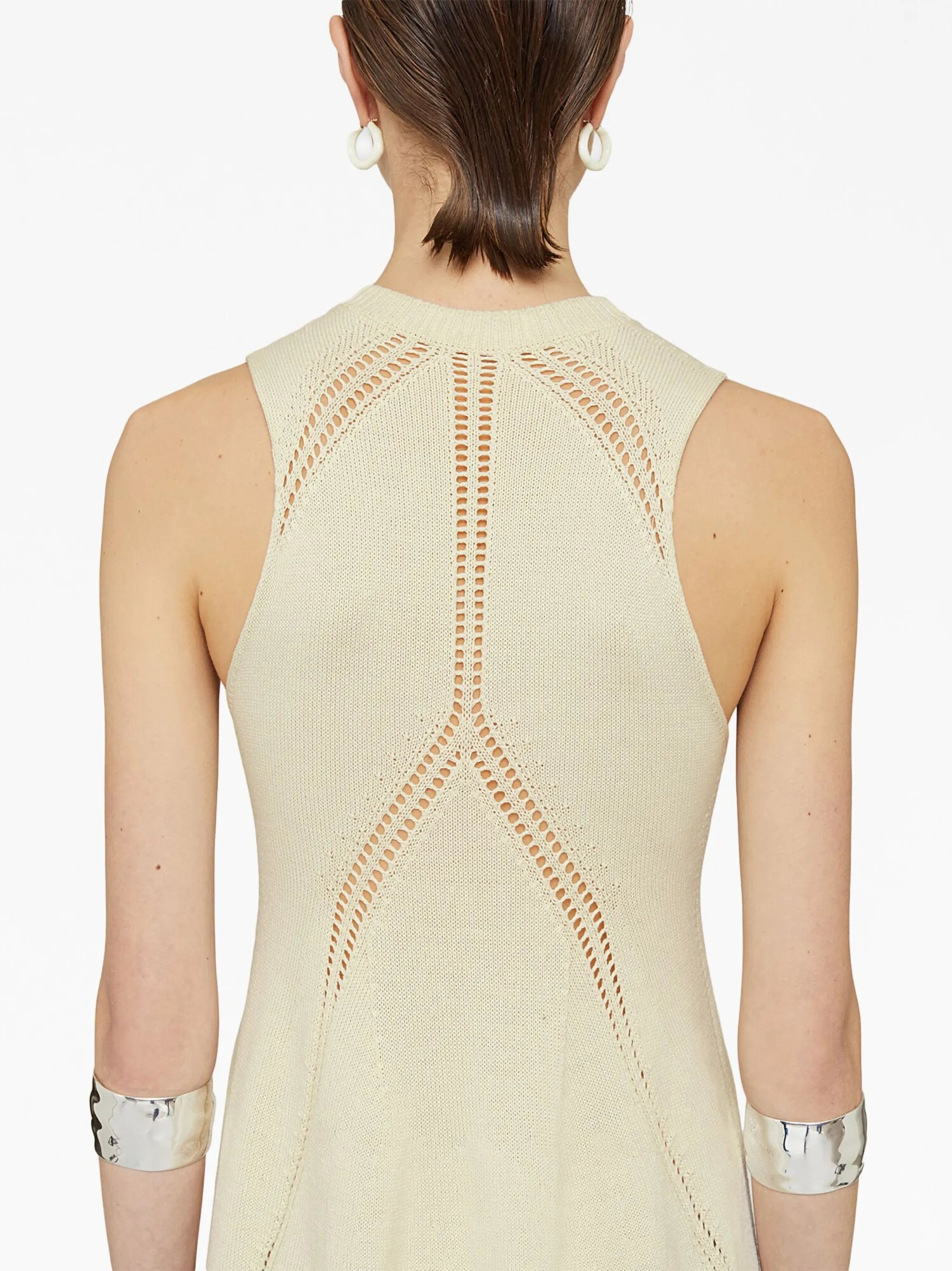 cut-out sleeveless midi dress