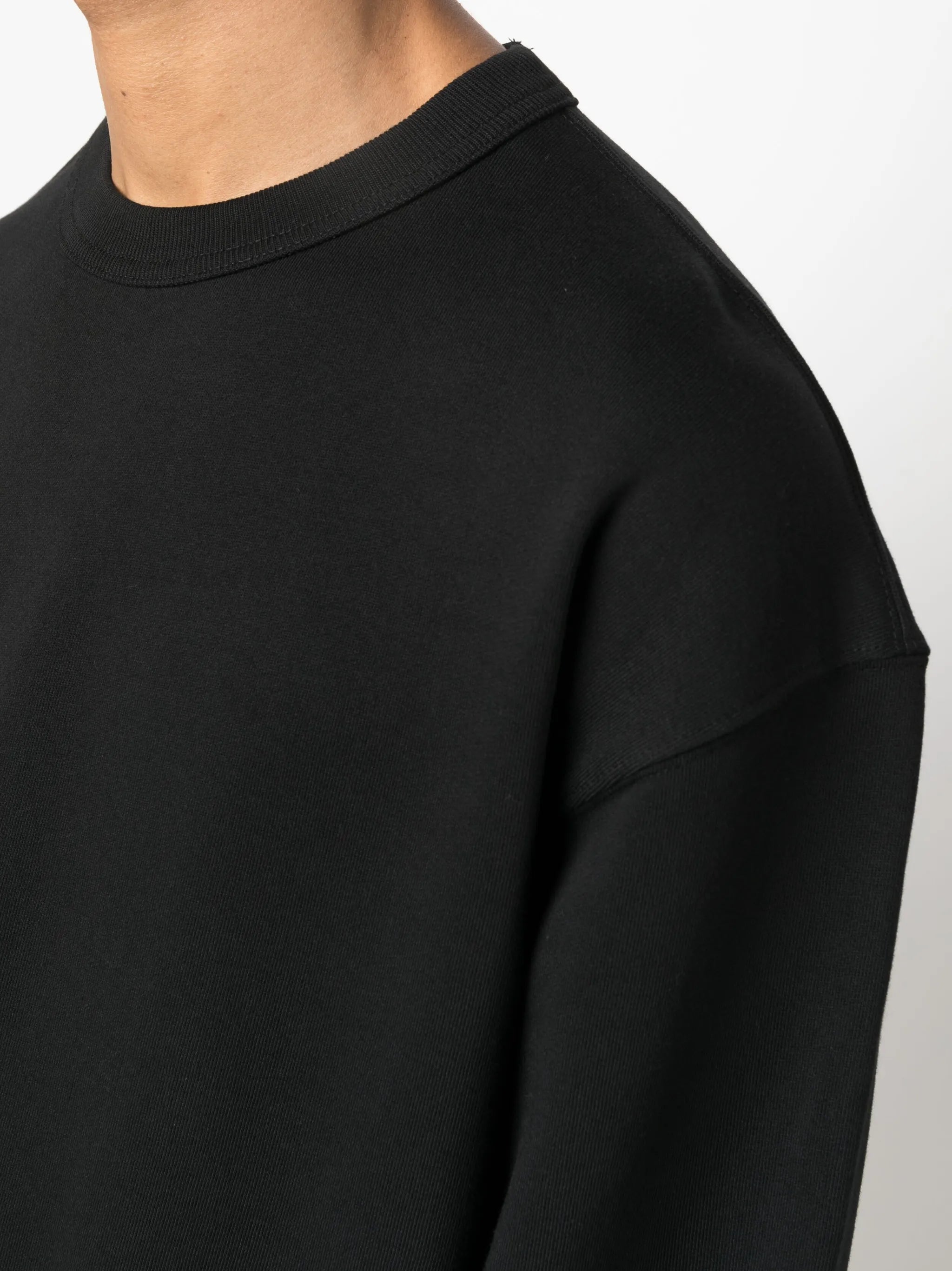 crew-neck cotton sweatshirt