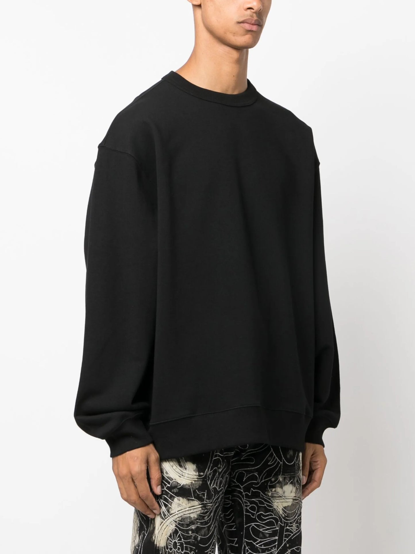 crew-neck cotton sweatshirt