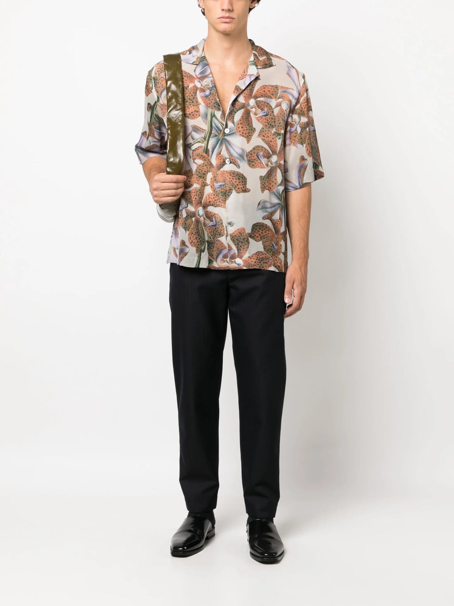 Cassi floral-print short-sleeve shirt