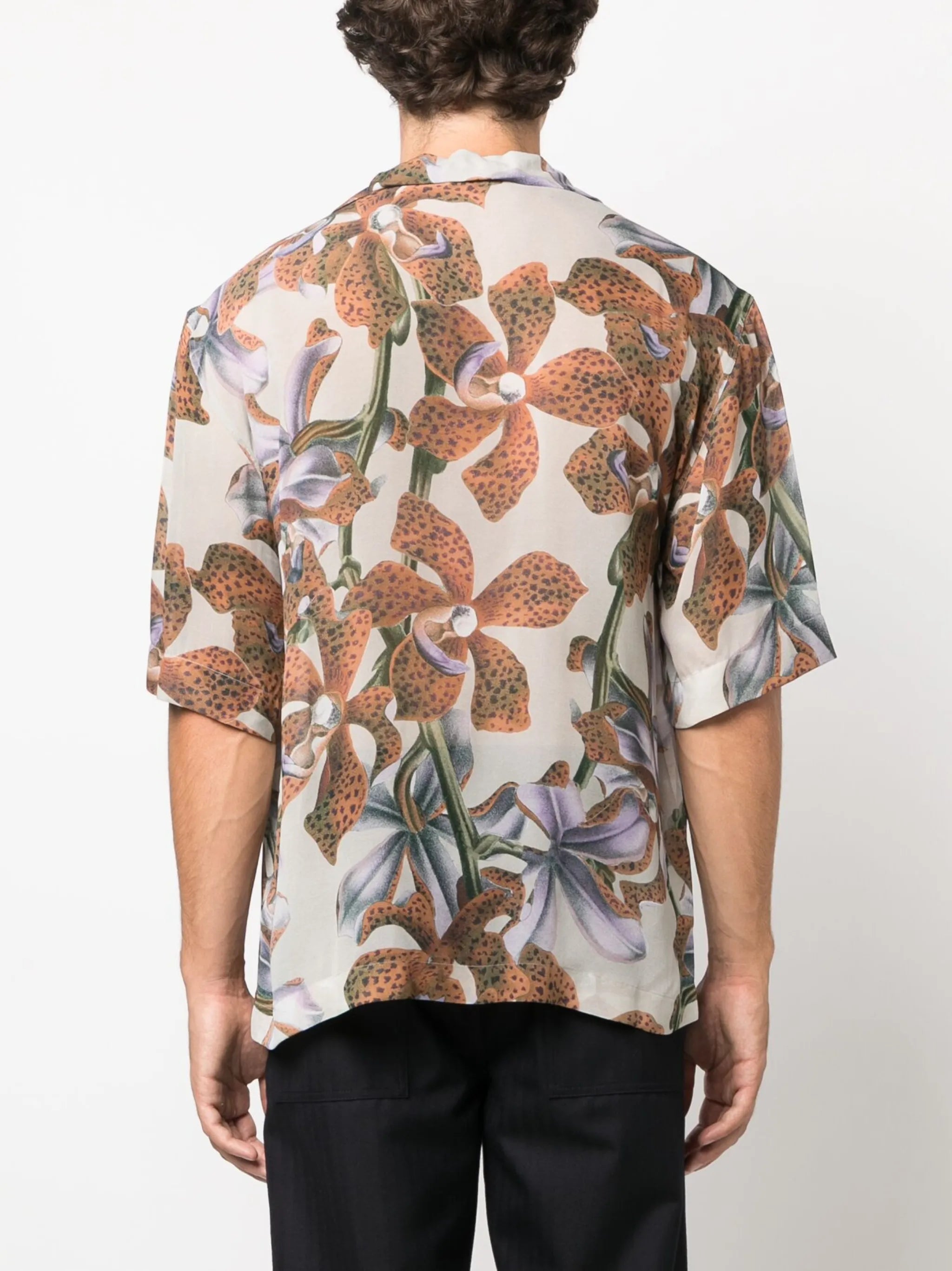 Cassi floral-print short-sleeve shirt