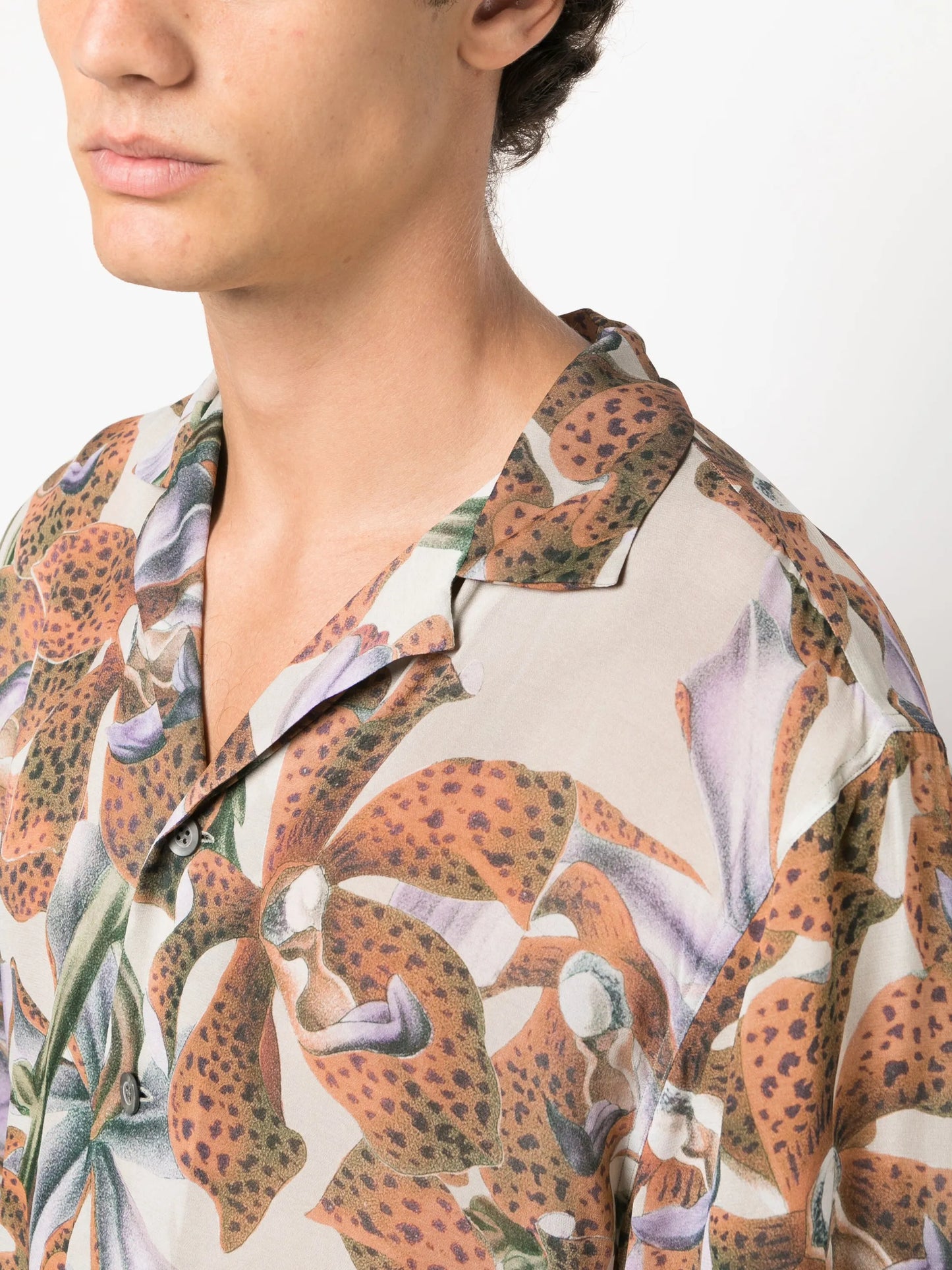 Cassi floral-print short-sleeve shirt