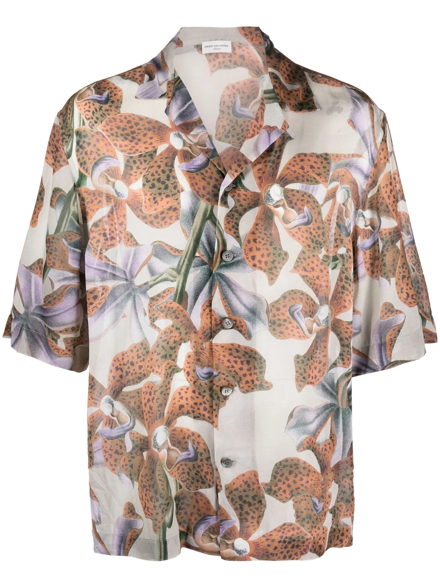 Cassi floral-print short-sleeve shirt