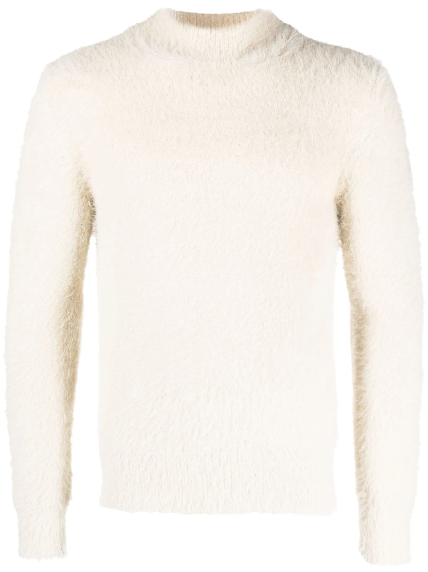 funnel-neck long-sleeve jumper
