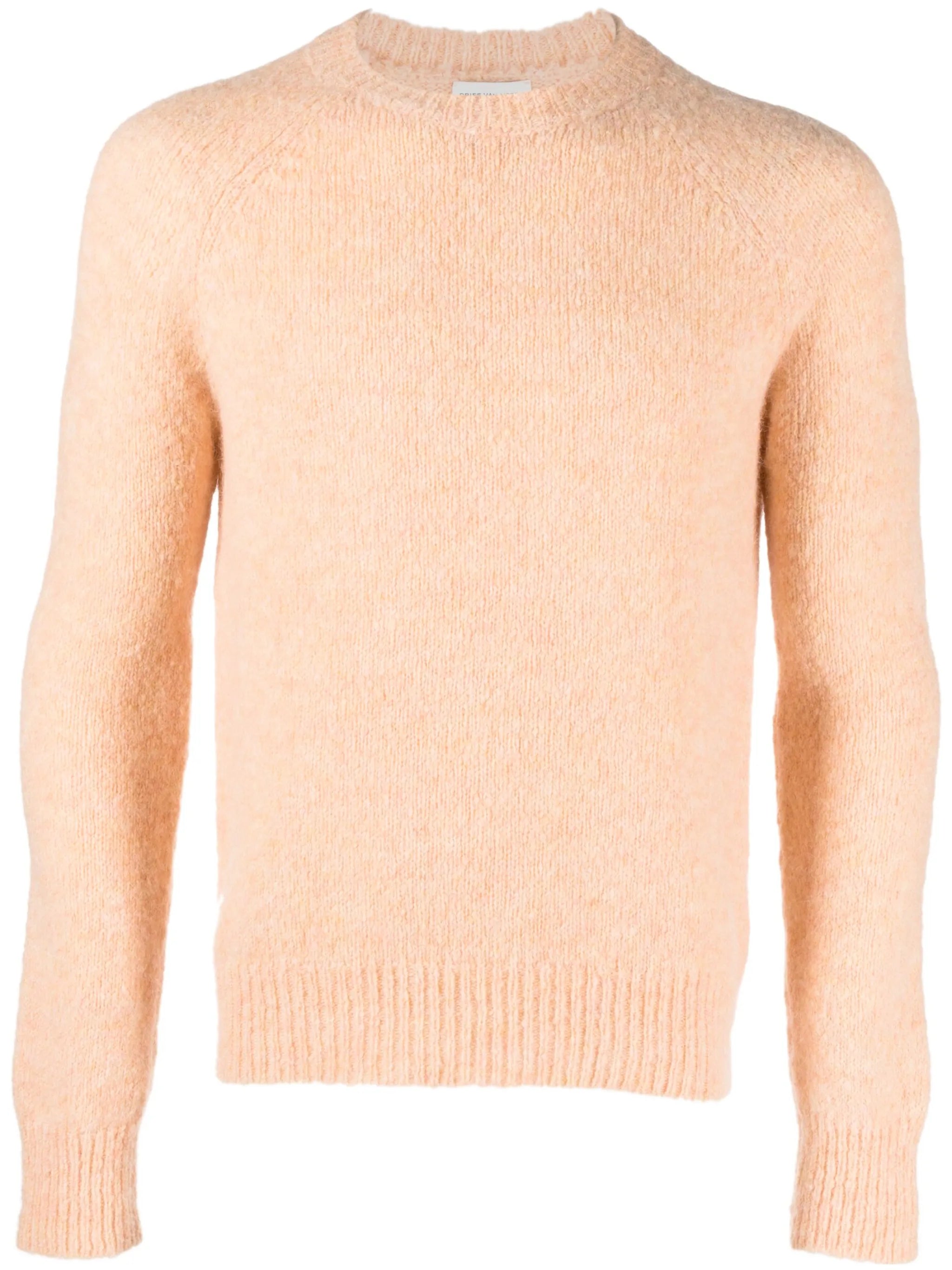 alpaca wool-blend crew neck jumper