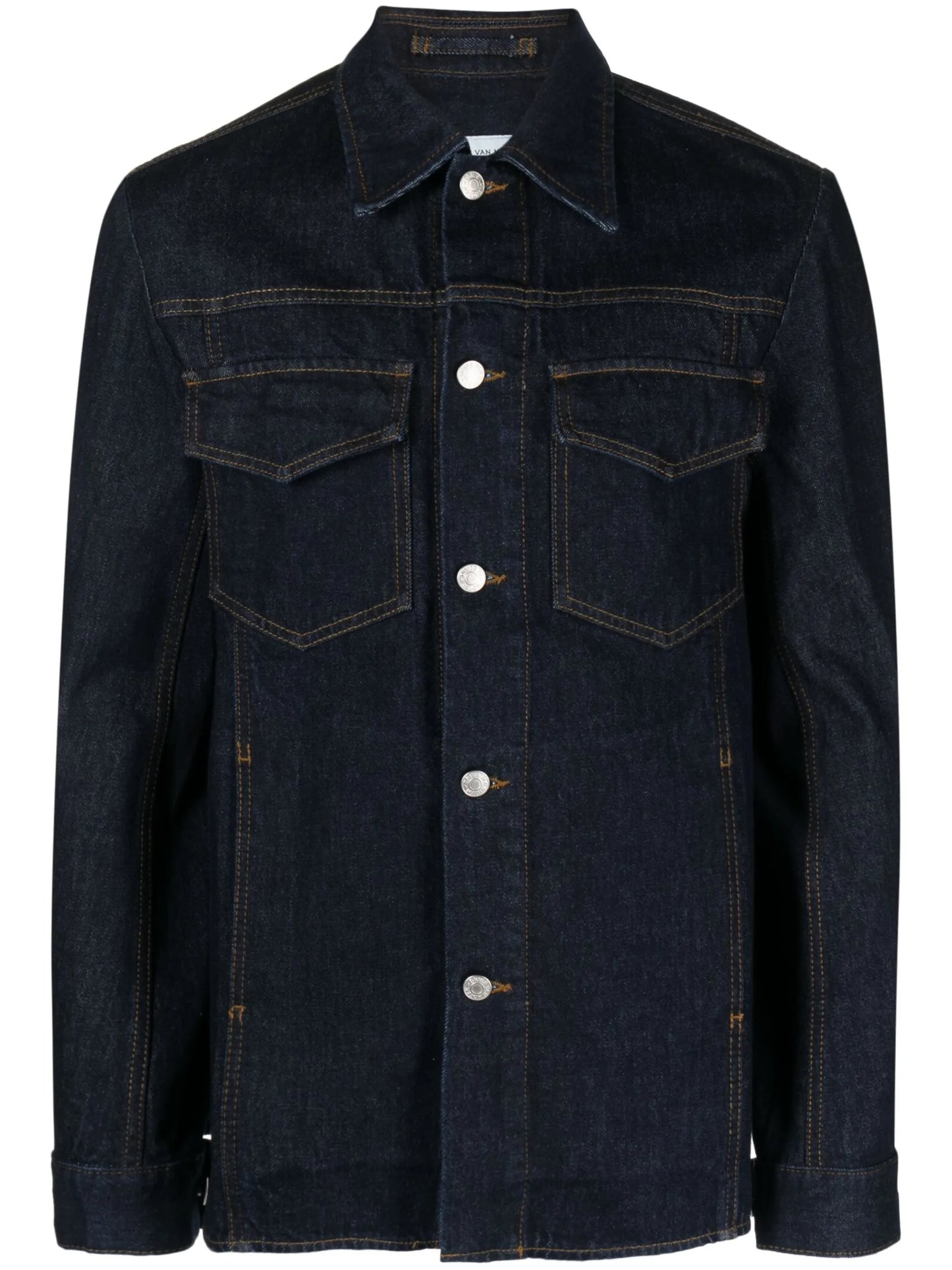 button-fastening long-sleeve jacket