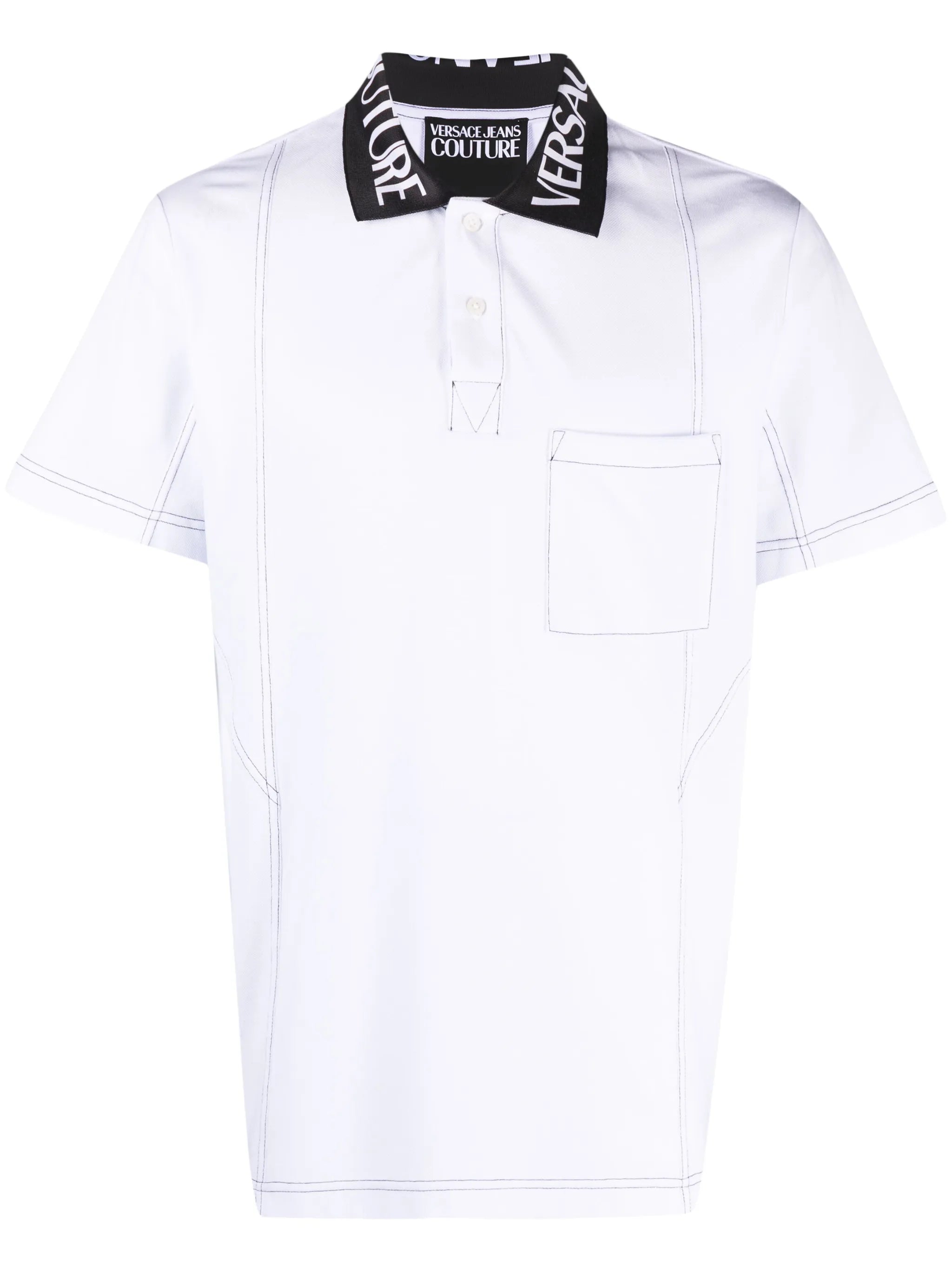 logo-collar short-sleeve polo shirt