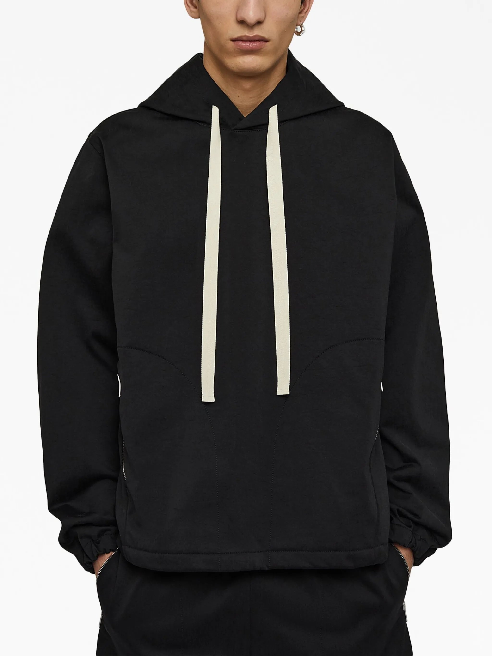long-sleeve drawstring hoodie