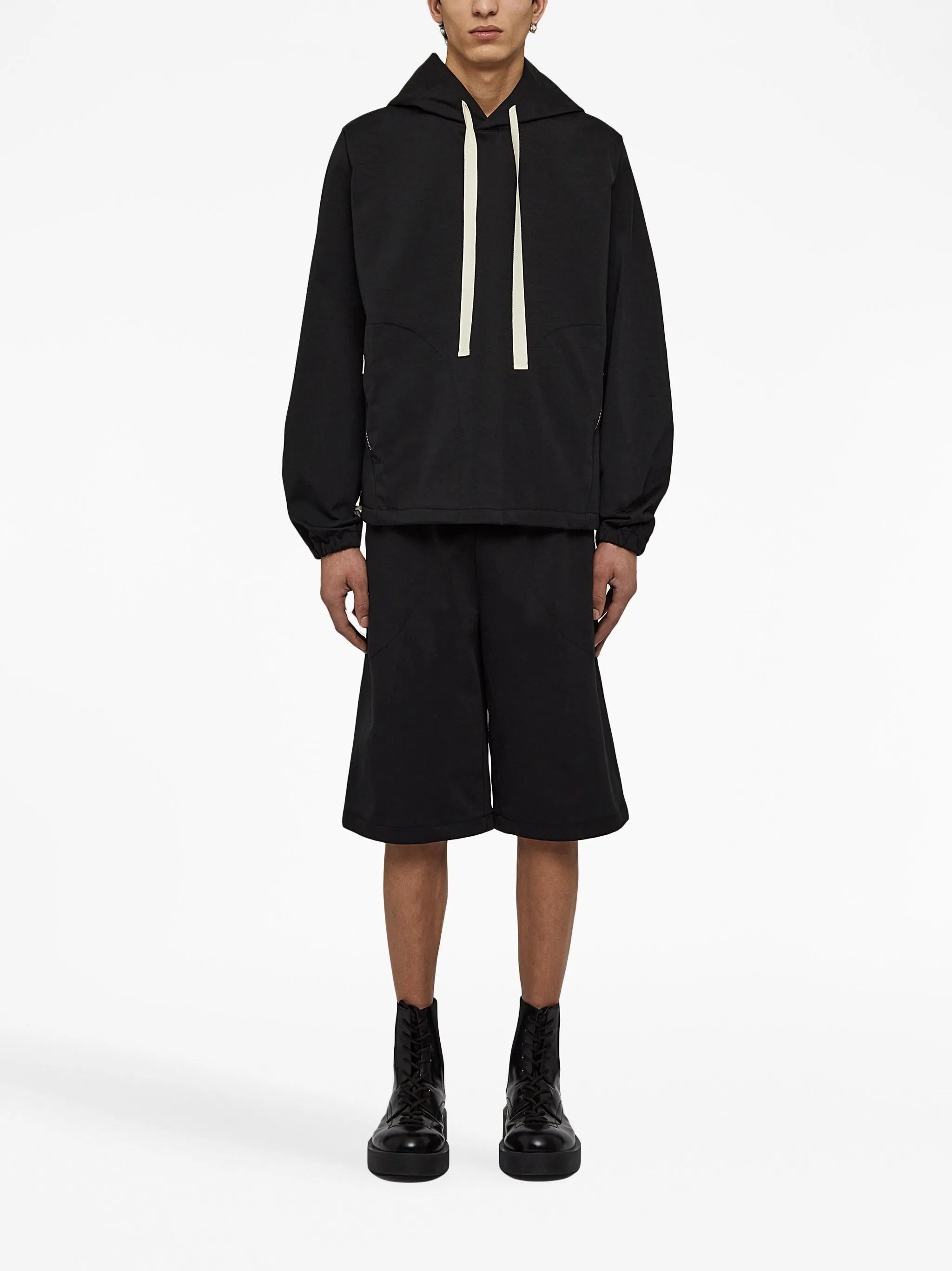 long-sleeve drawstring hoodie