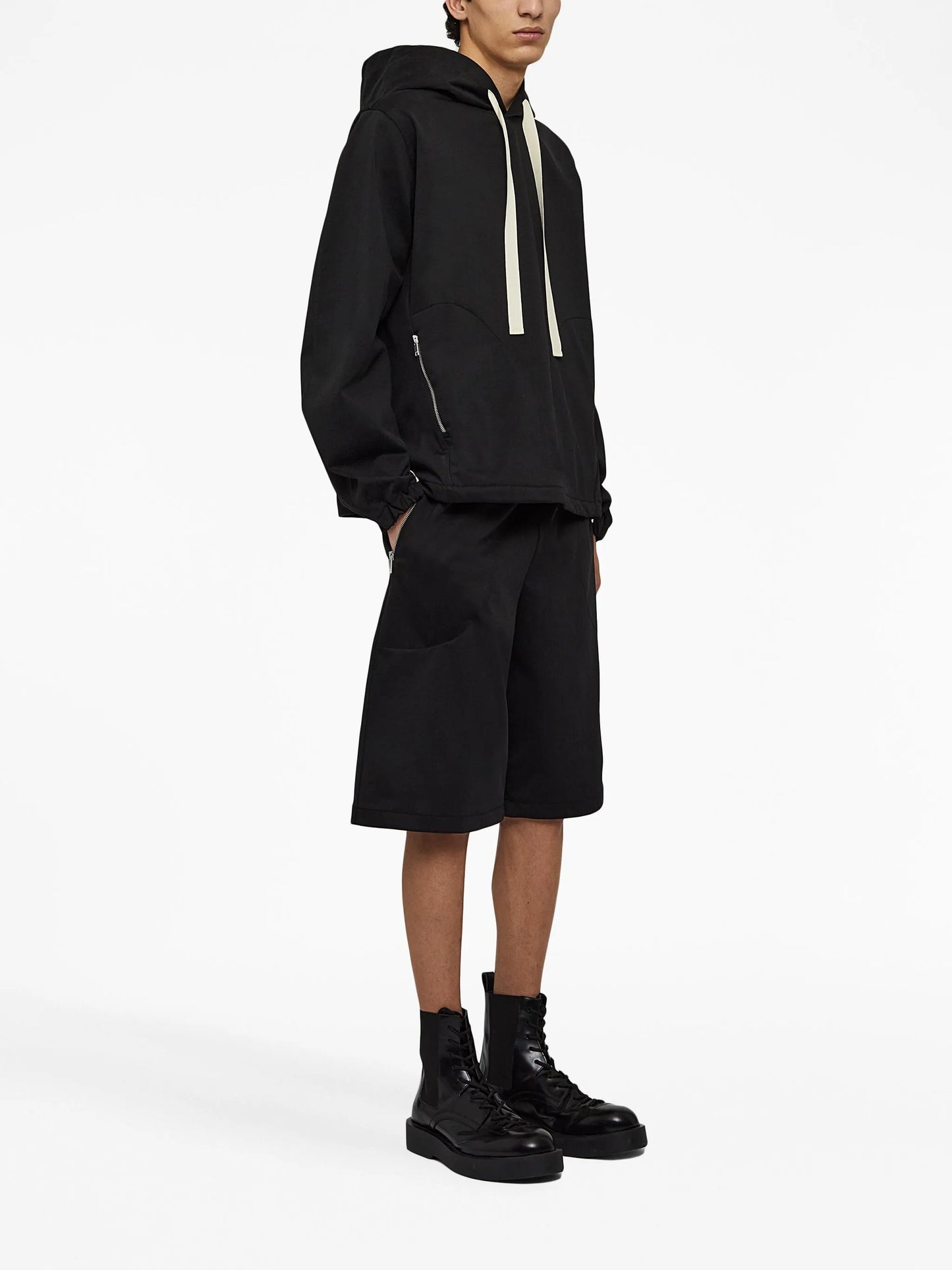 long-sleeve drawstring hoodie