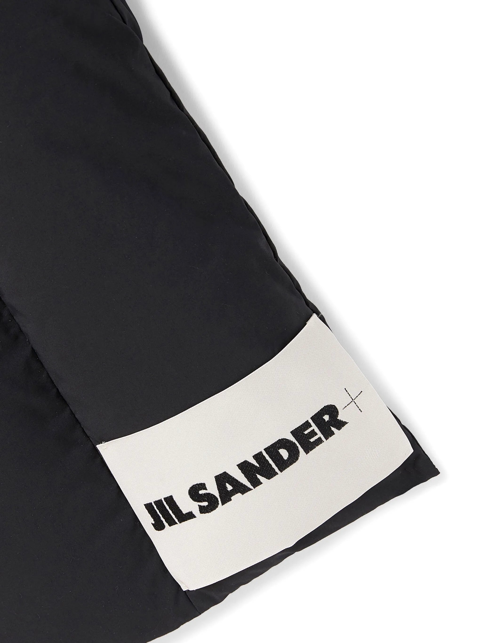 logo-patch padded scarf