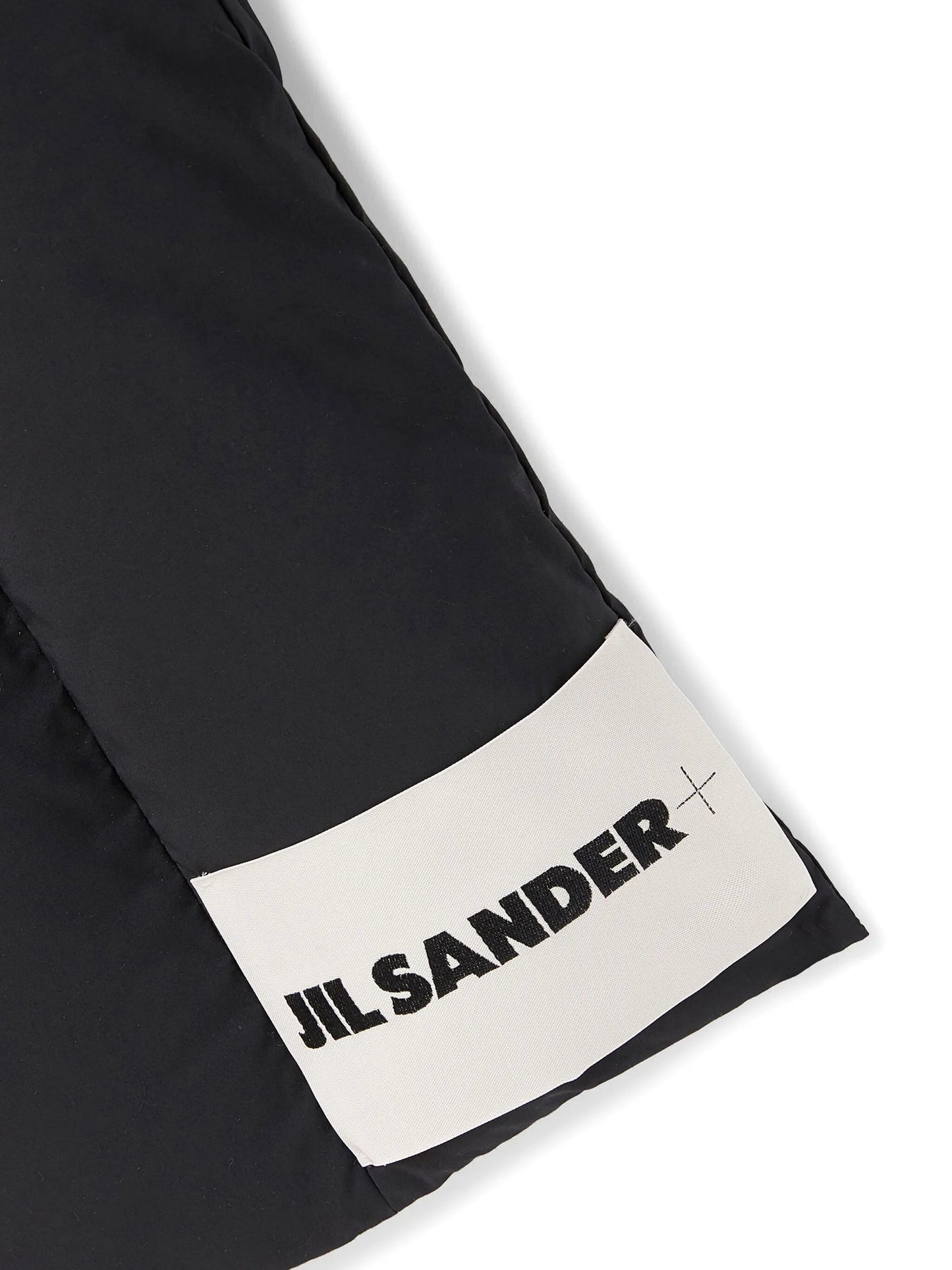 logo-patch padded scarf