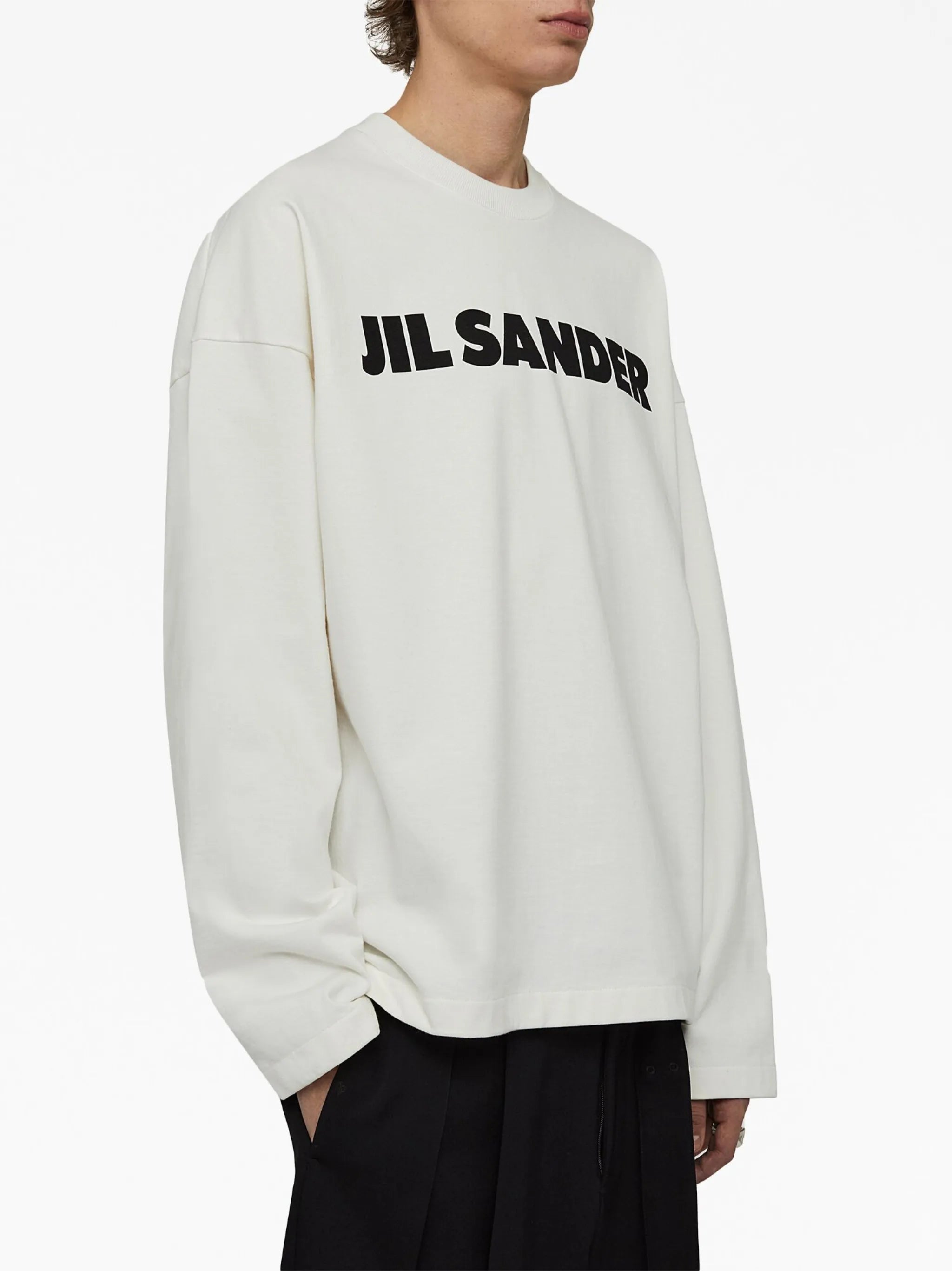 logo-print long-sleeve top