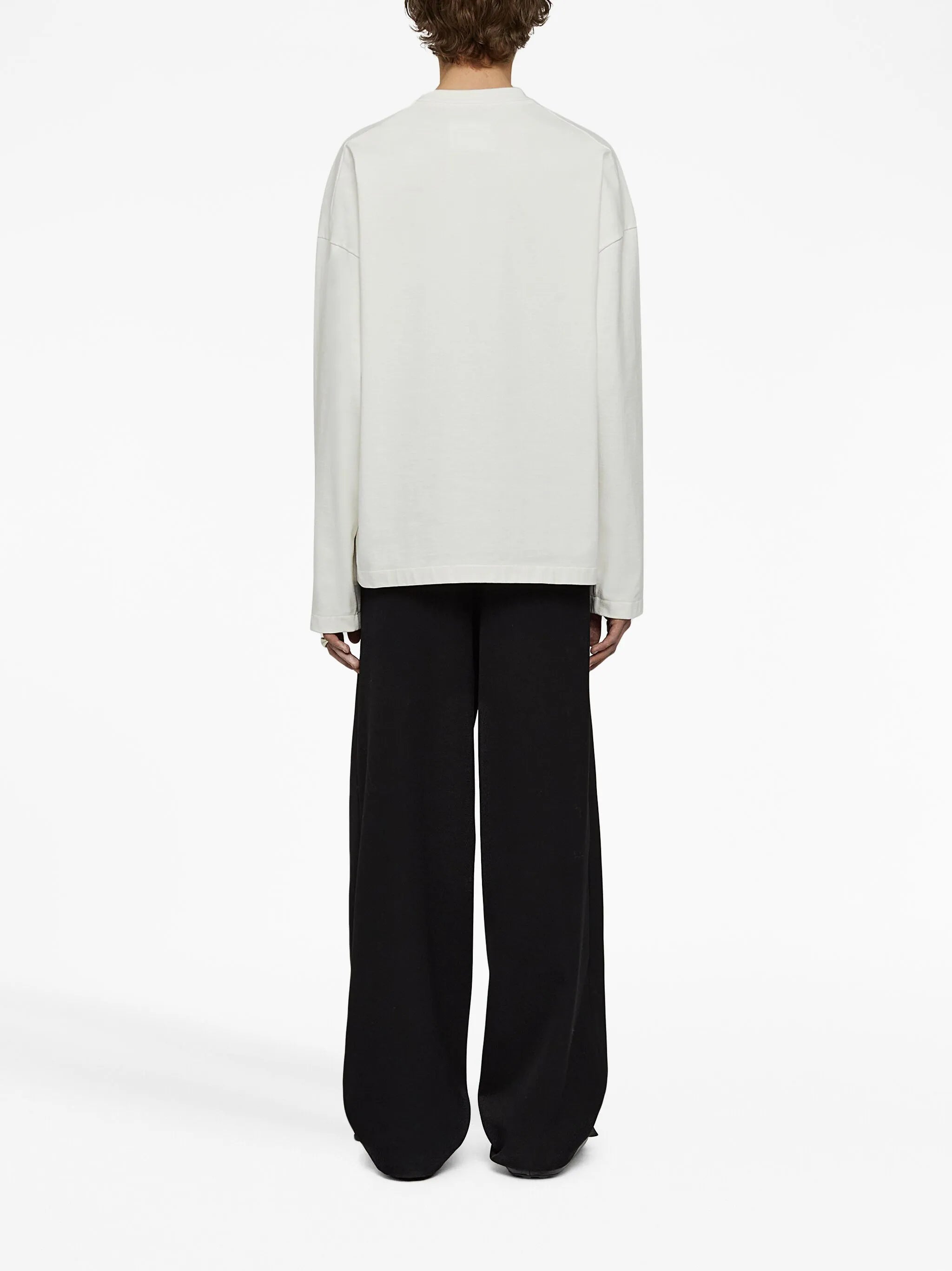 logo-print long-sleeve top