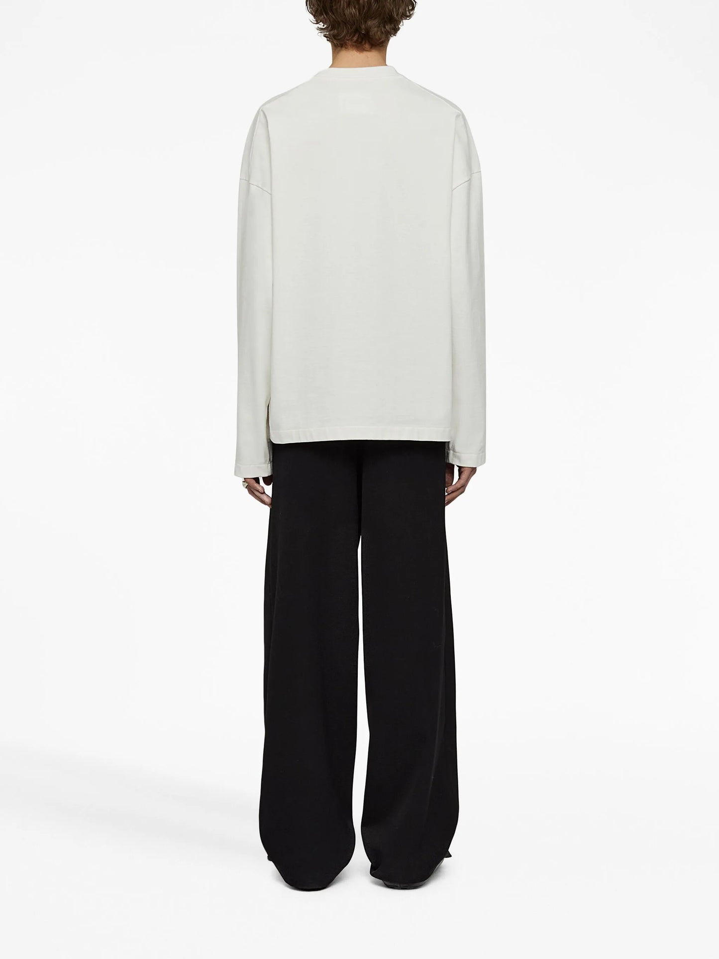 logo-print long-sleeve top