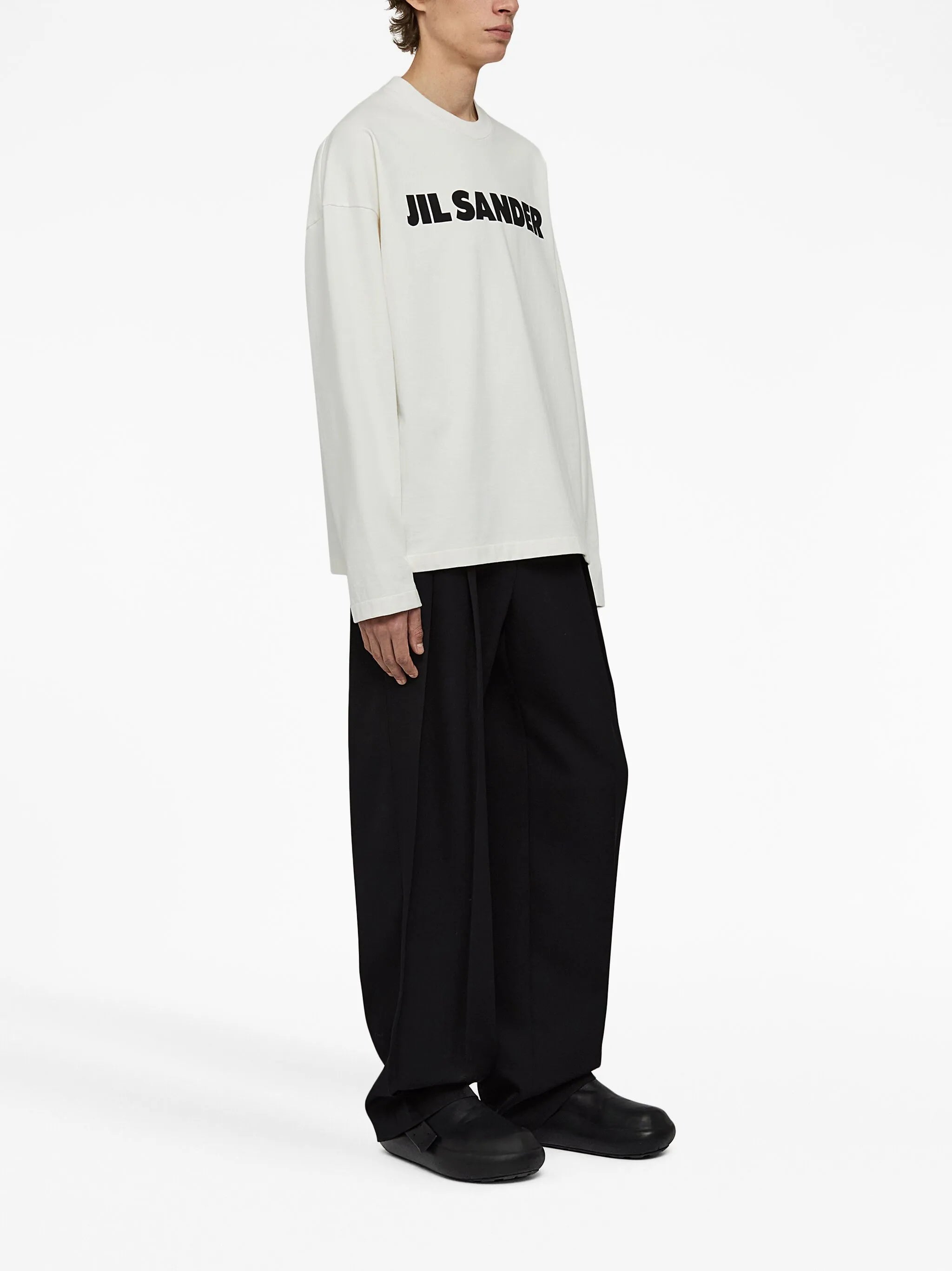 logo-print long-sleeve top