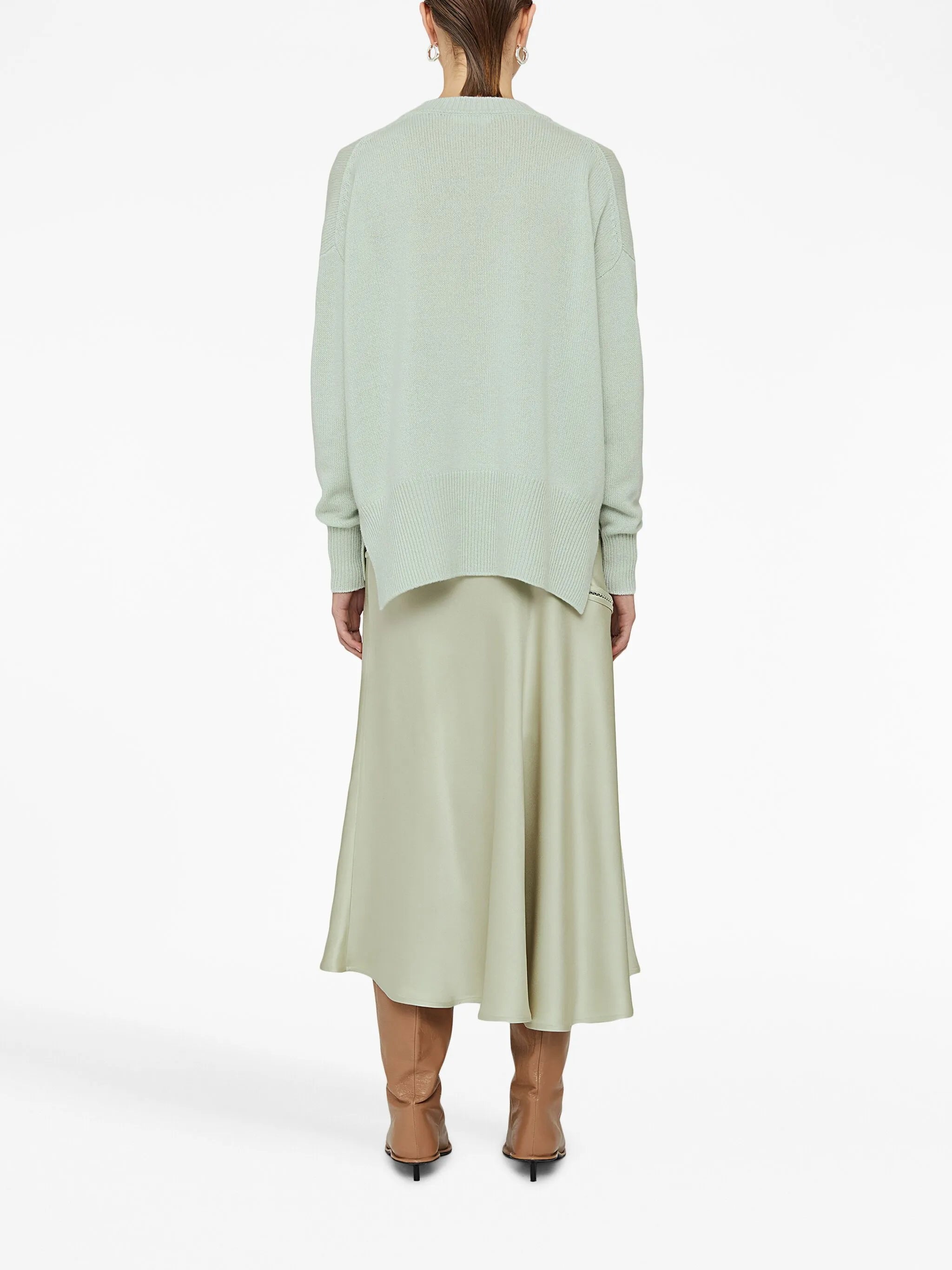 flared midi skirt