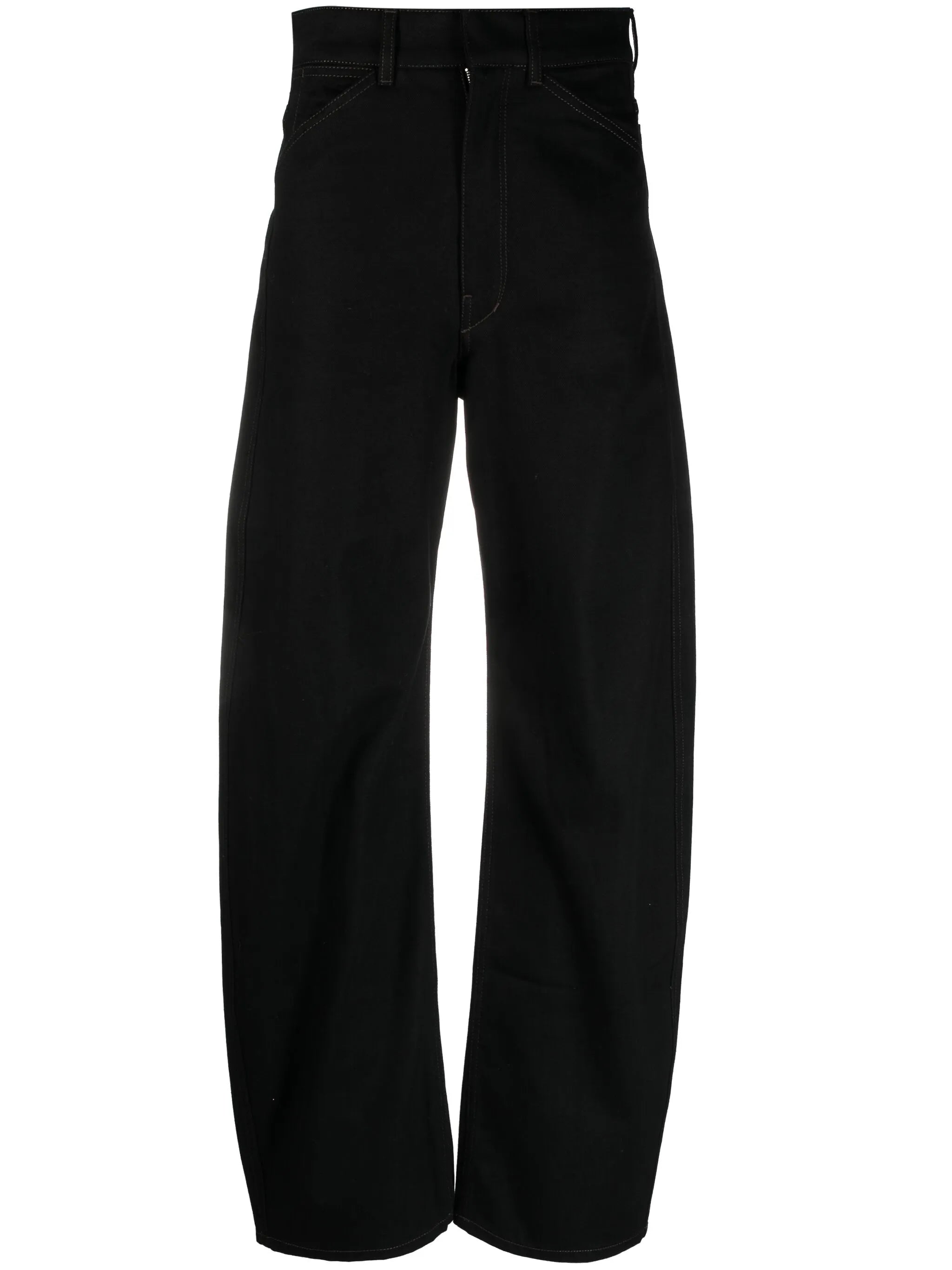 wide-leg high-rise jeans