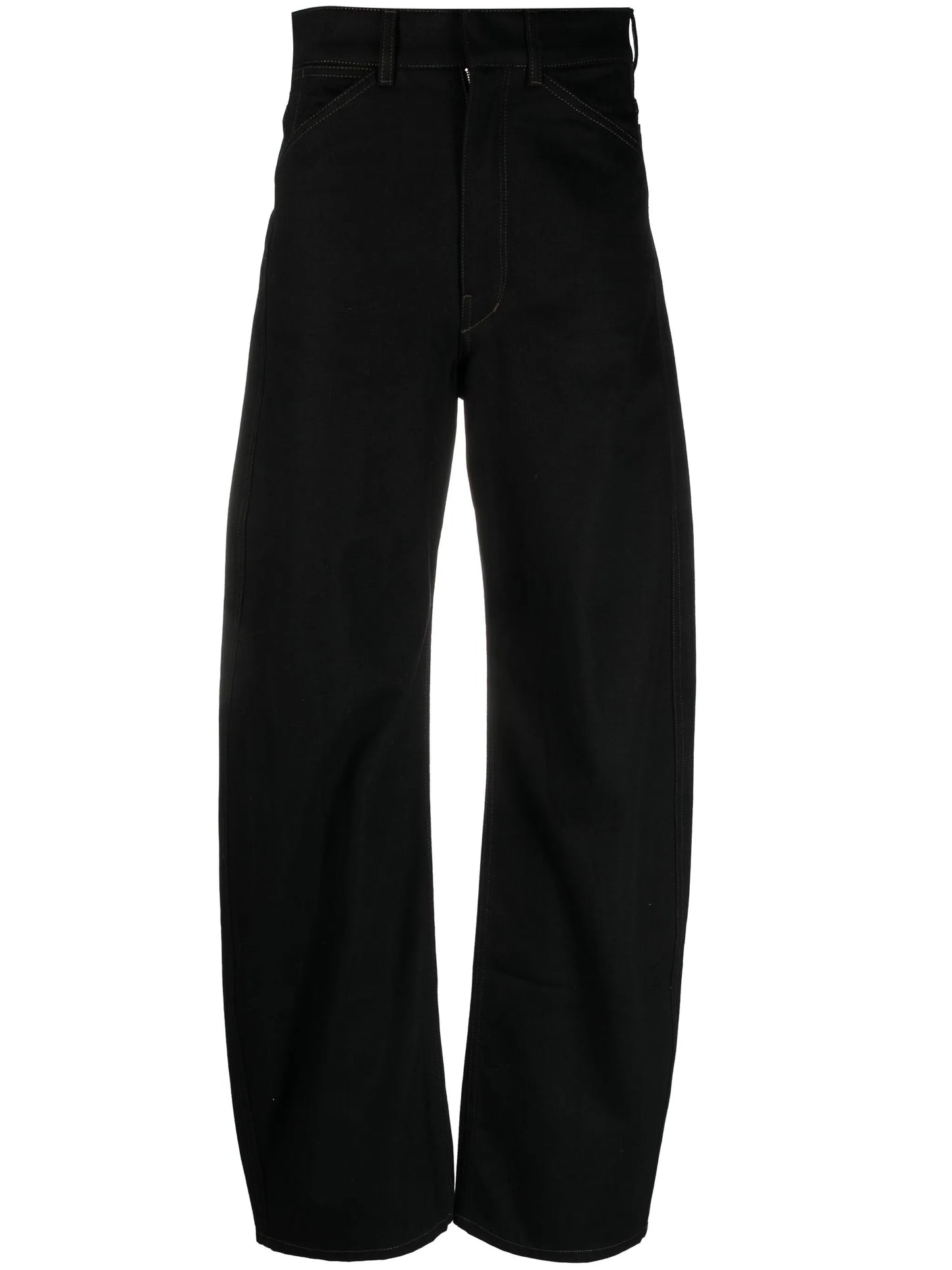 wide-leg high-rise jeans