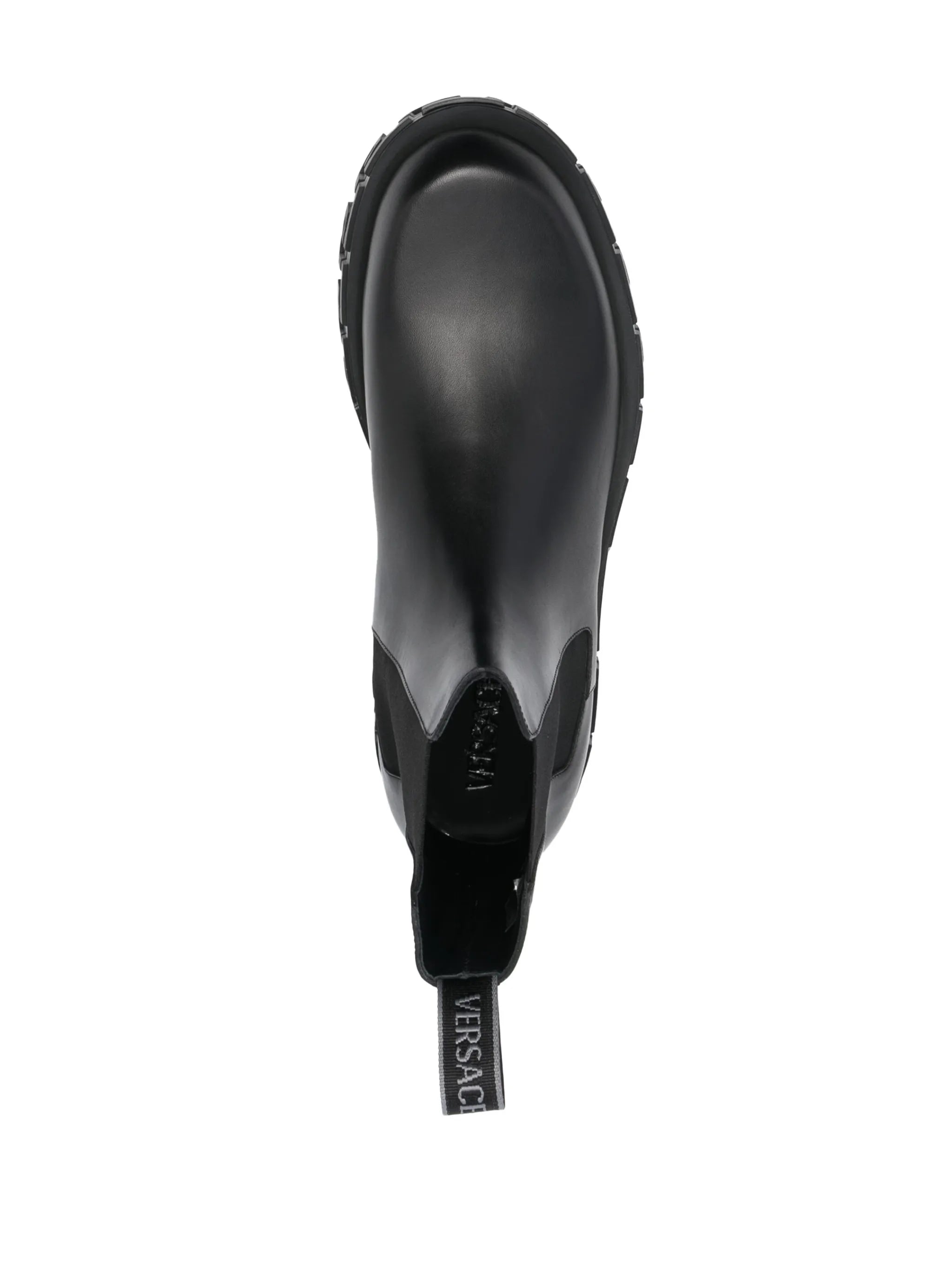 Greca Portico leather Chelsea boots