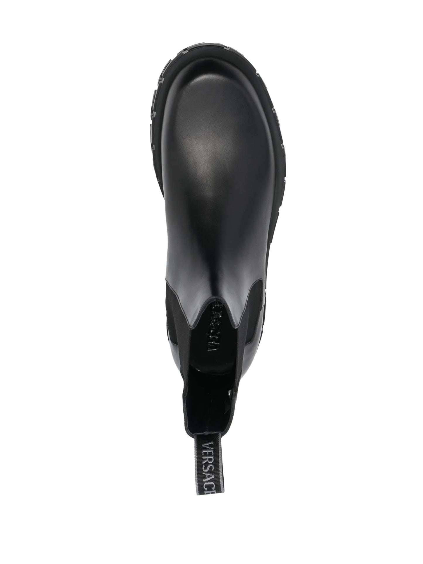 Greca Portico leather Chelsea boots