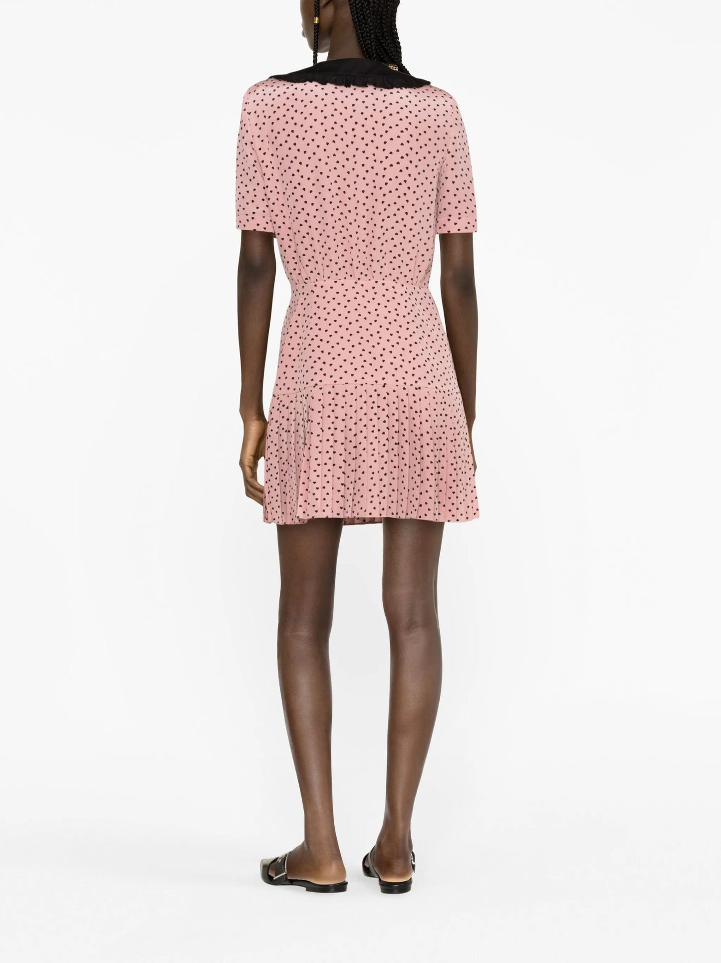 polka dot-print silk minidress
