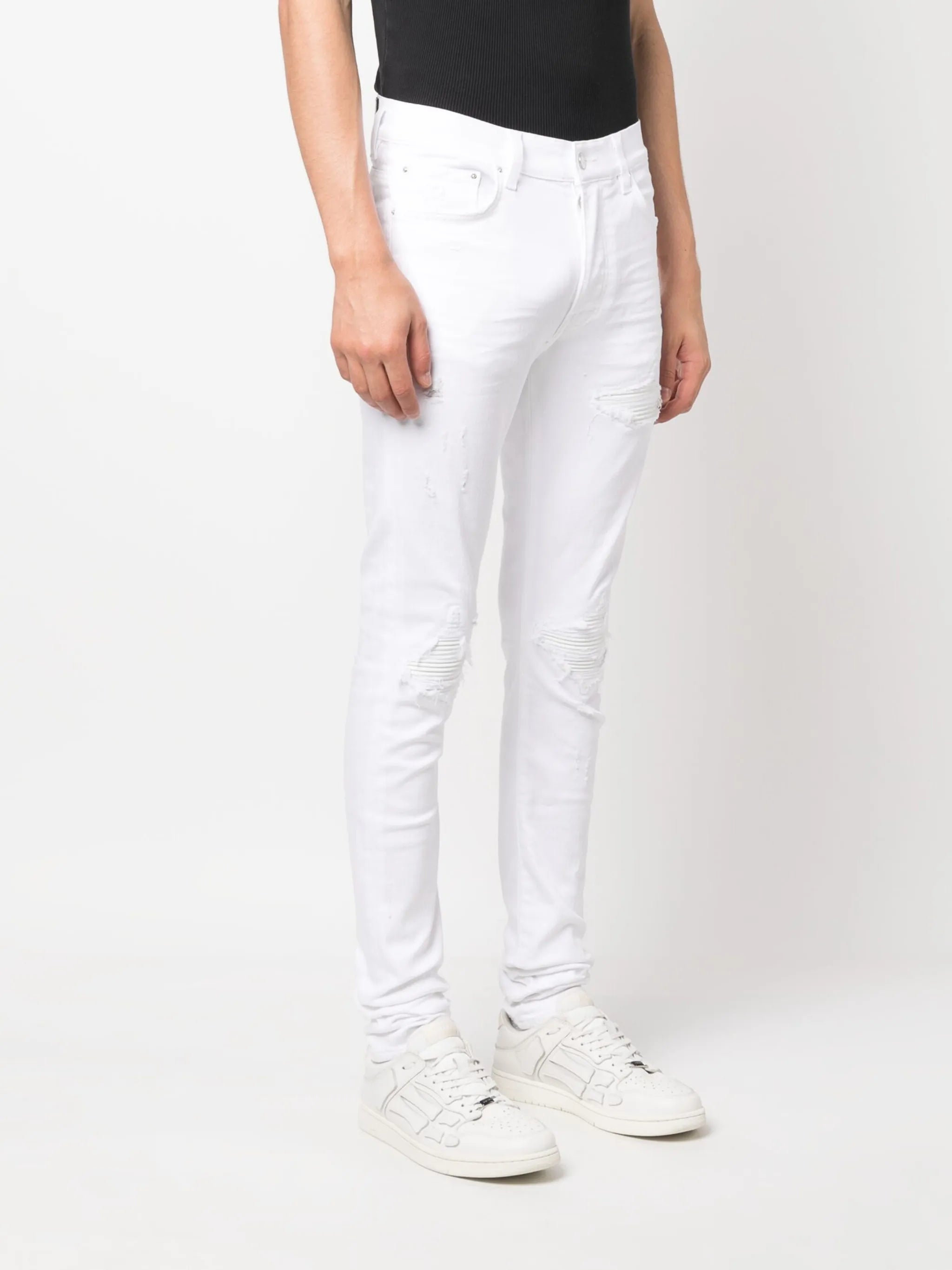 MX1 white jeans