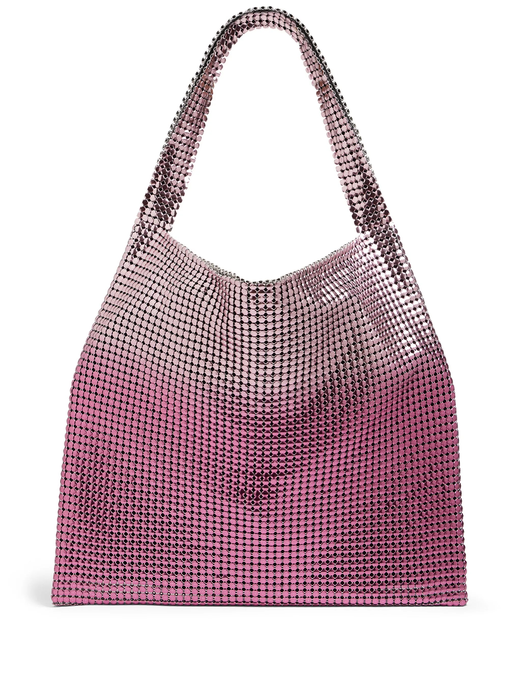 Pixel metallic tote bag