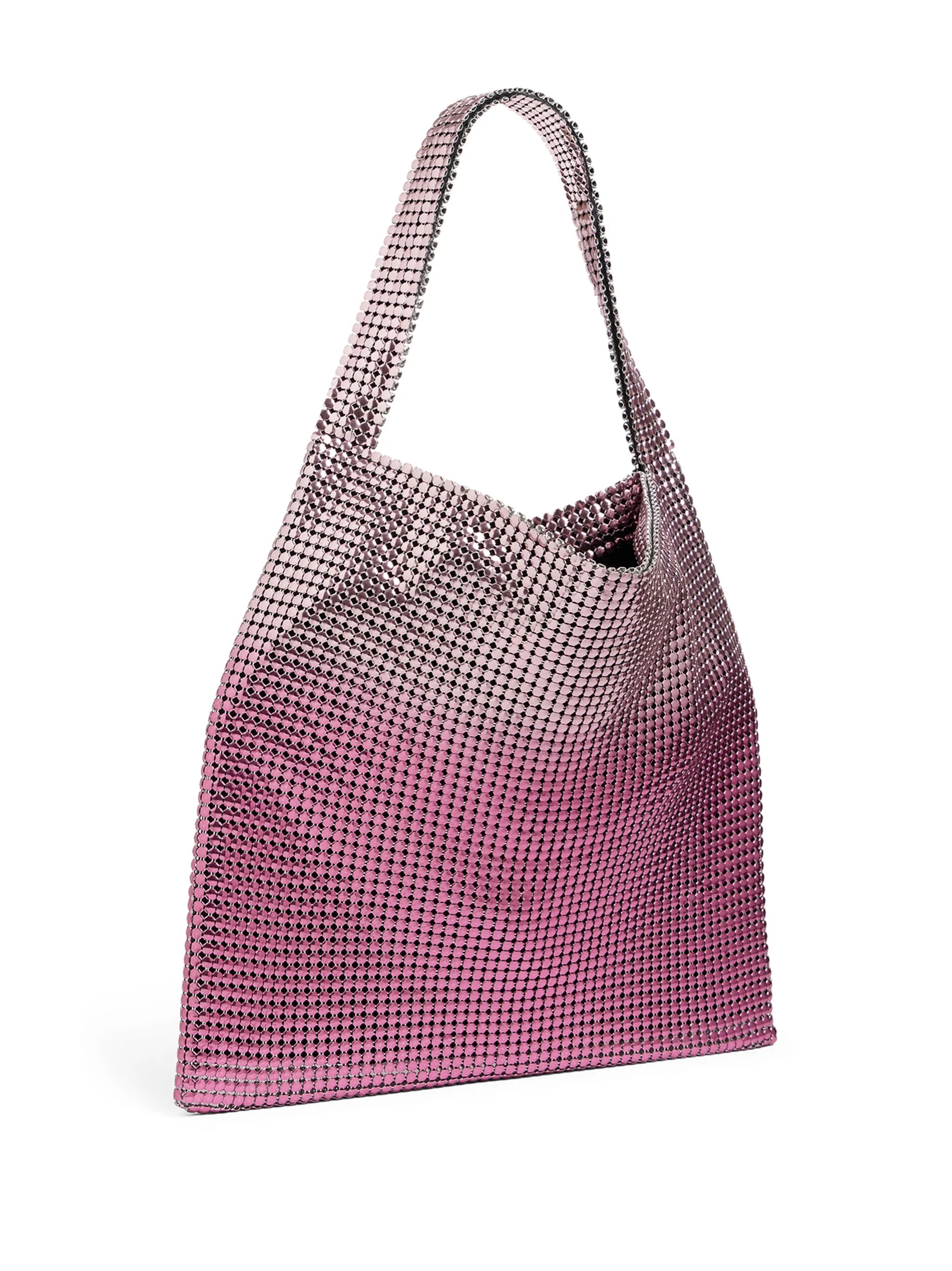 Pixel metallic tote bag