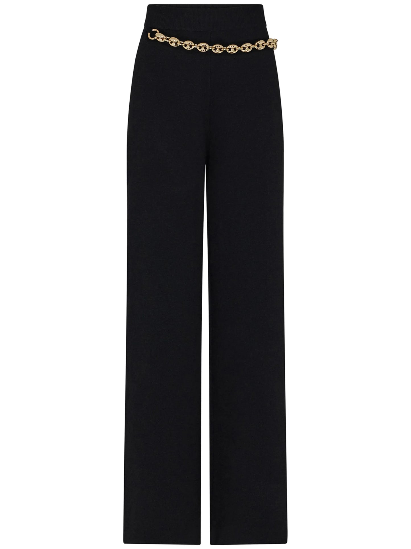 chainmail-detail wool-cashmere trousers