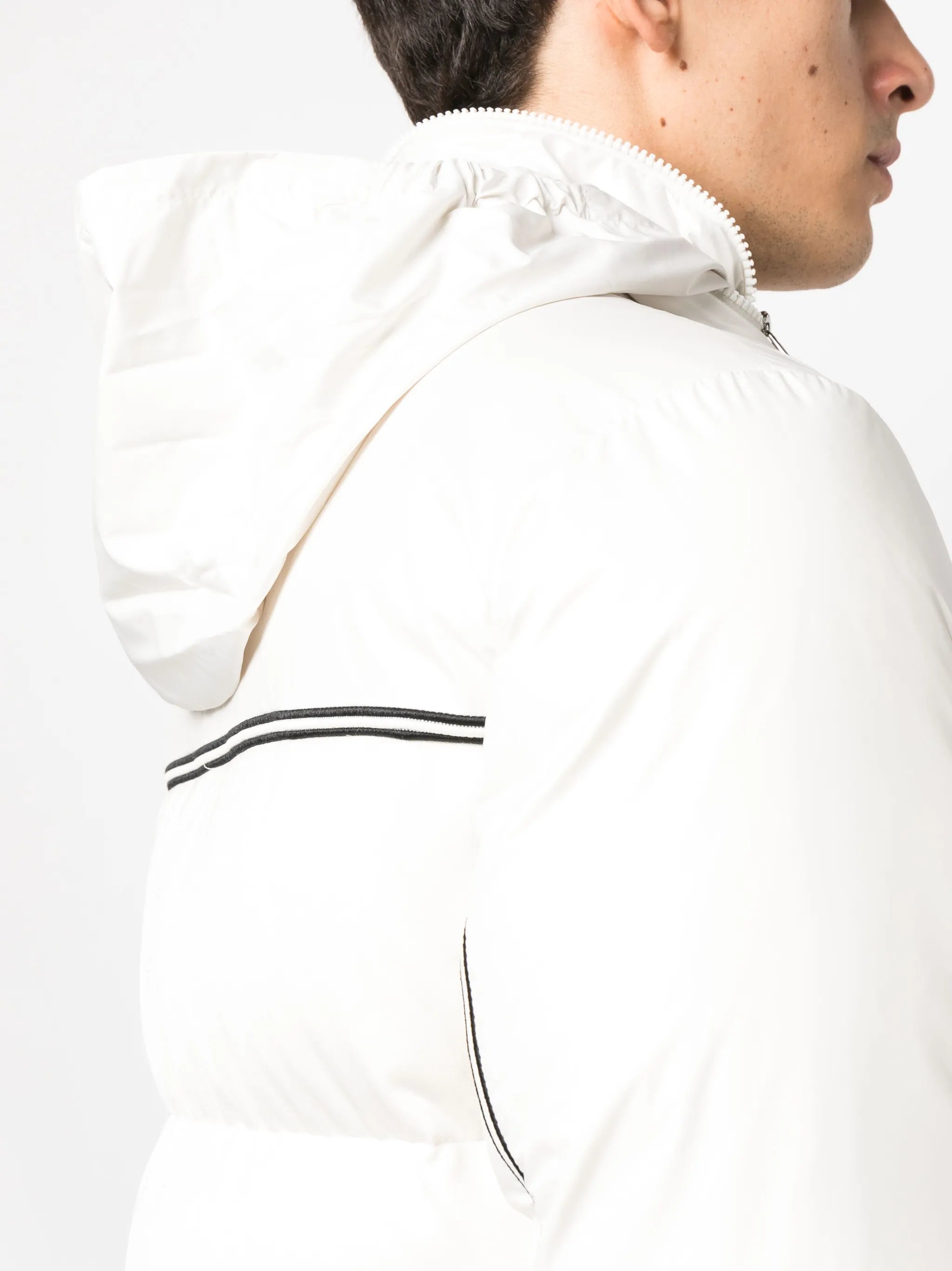 logo-print padded jacket