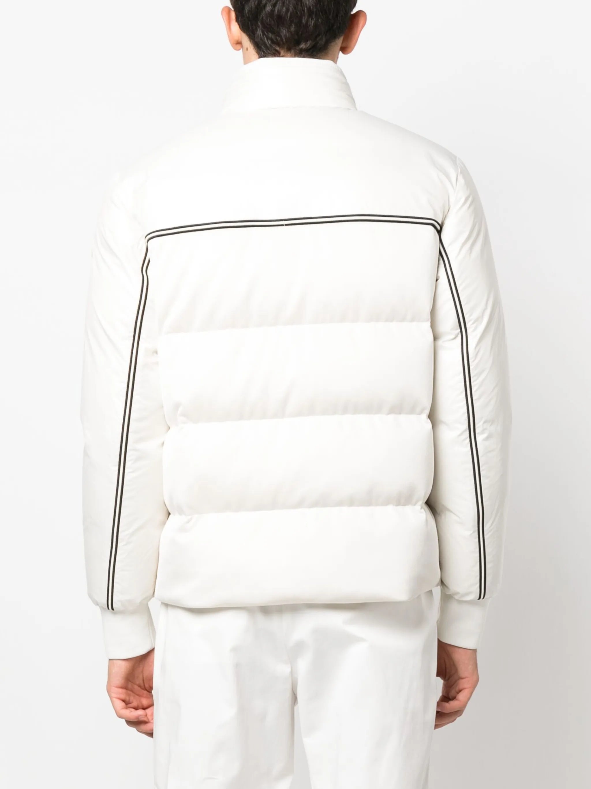 logo-print padded jacket