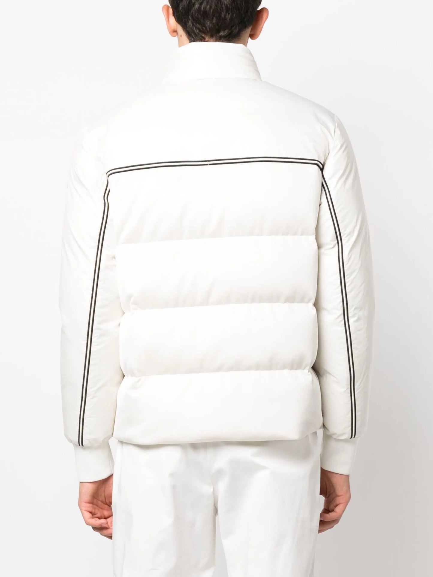 logo-print padded jacket