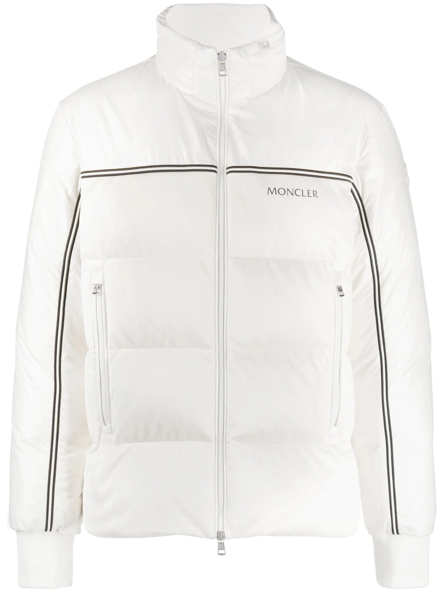 logo-print padded jacket
