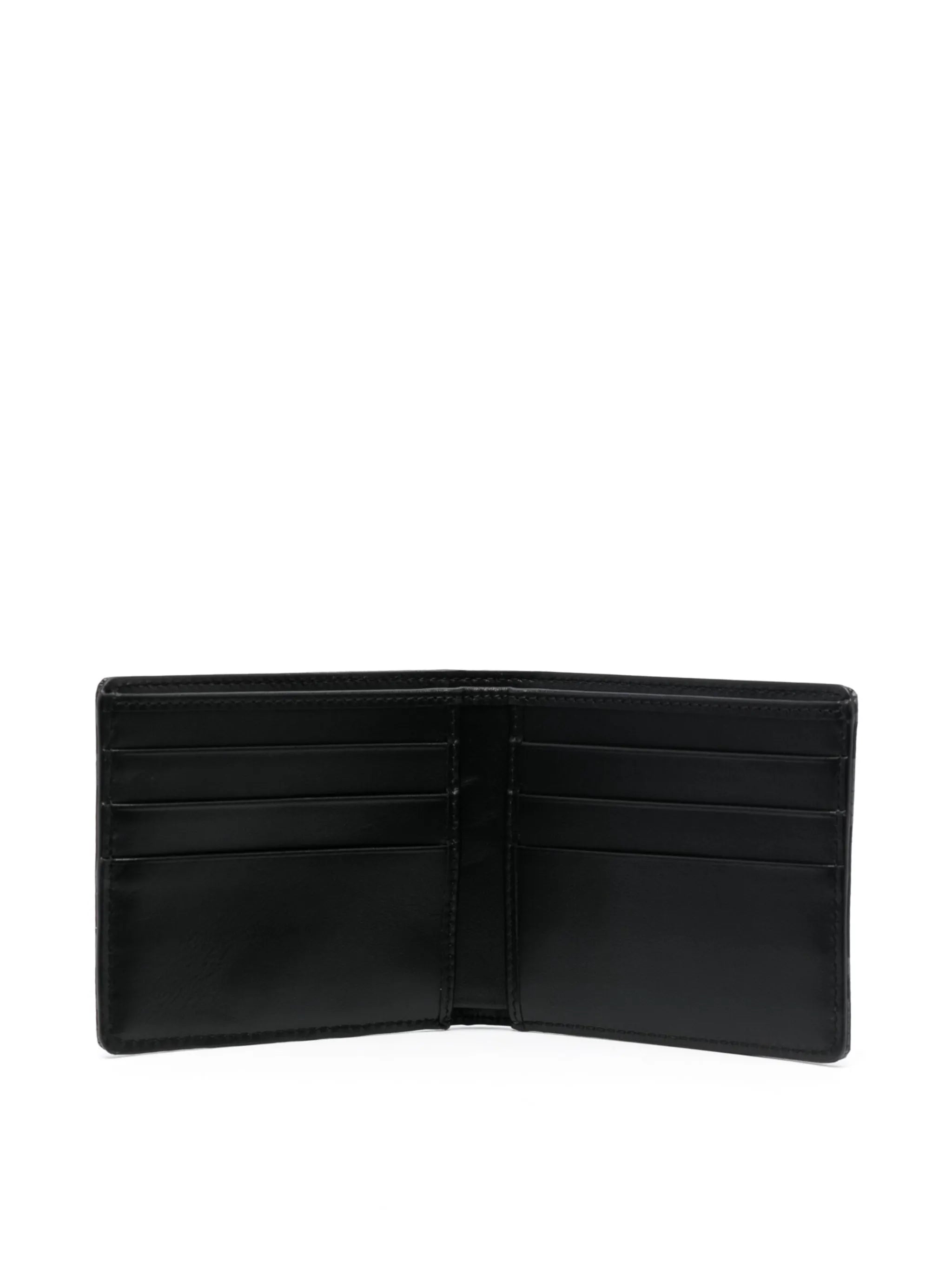 logo-jacquard bi-fold wallet